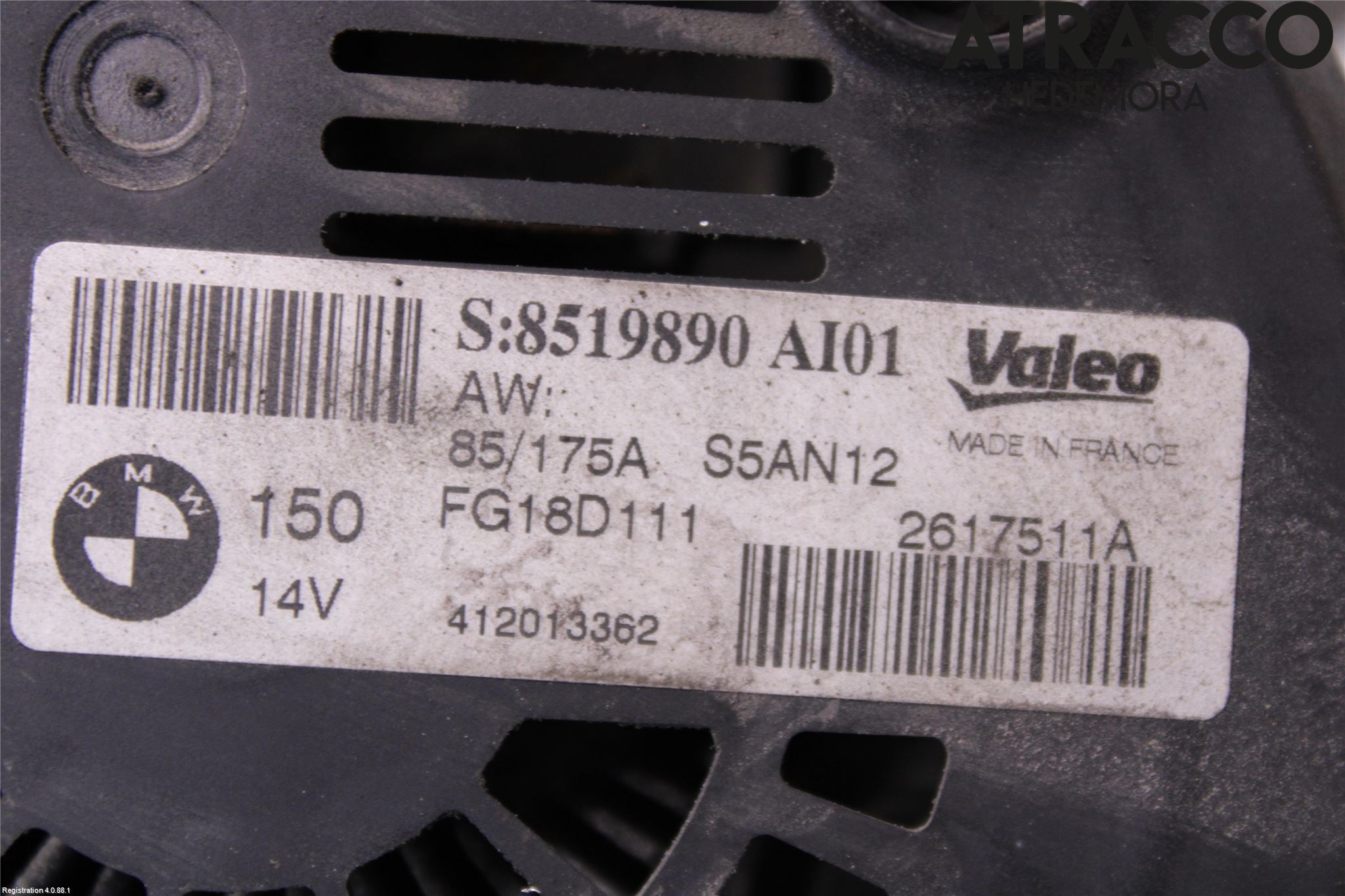 BMW 3 F30/F31/F80 12-19 Generator