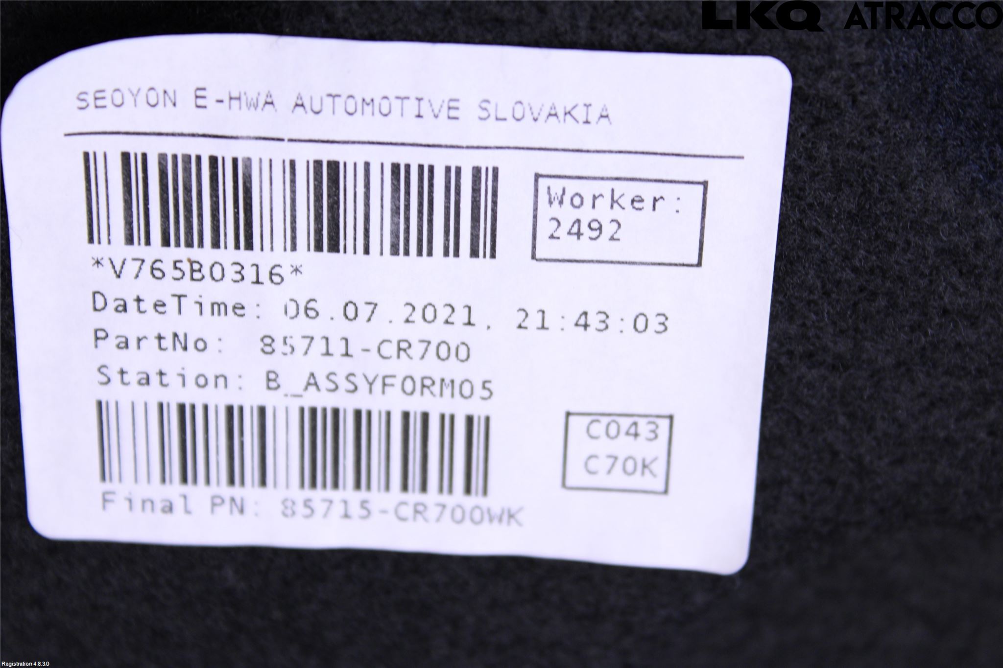 Kia XCEED 19- Bagage Golv