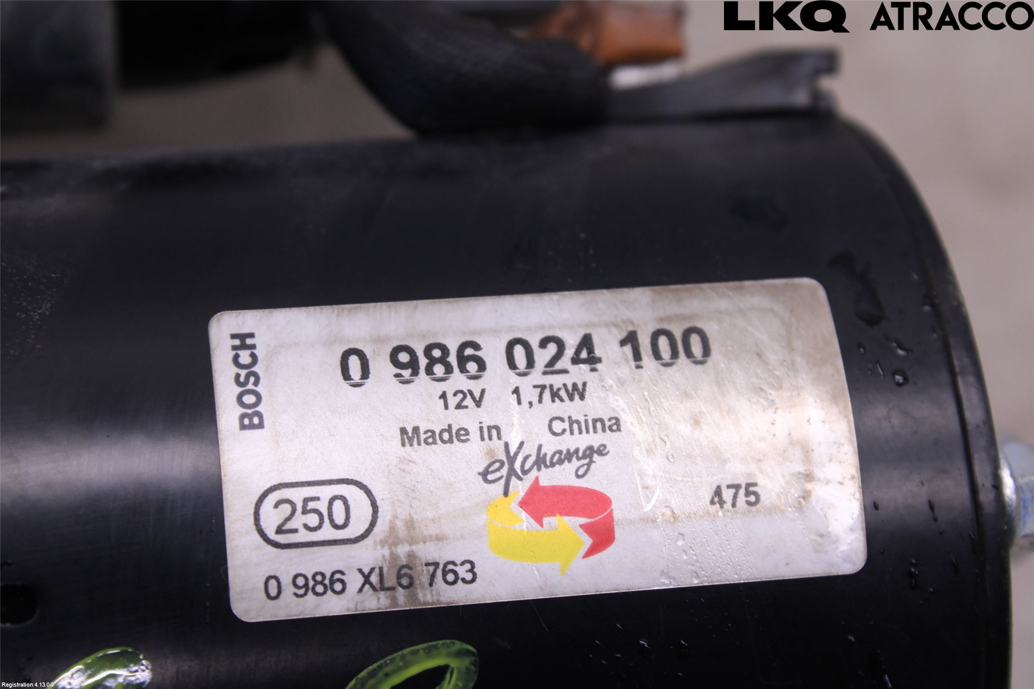 Volkswagen VW CADDY 11-15 Startmotor Diesel