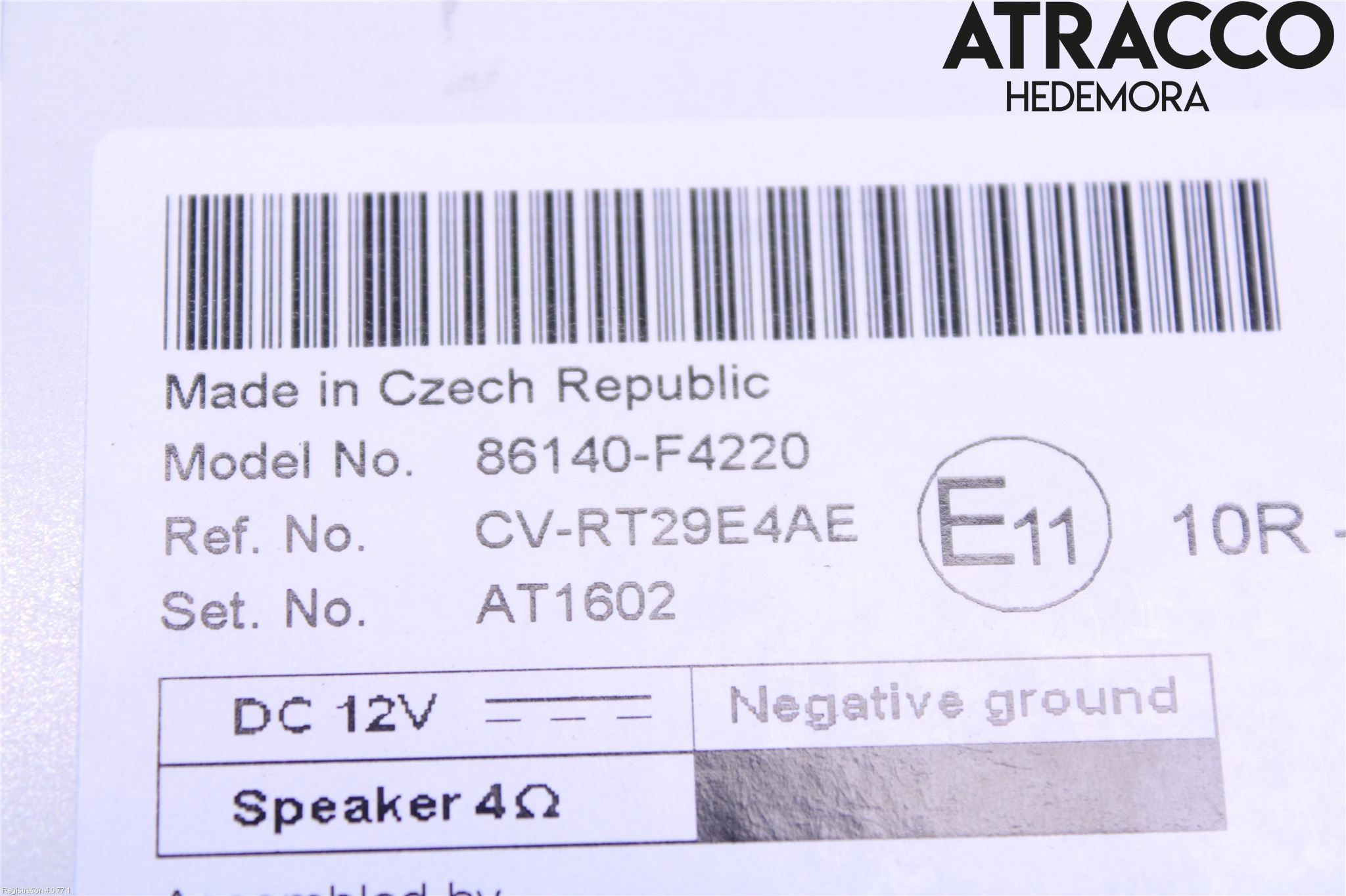 Toyota C-HR 16-23 Cd Radio - Multimediapanel