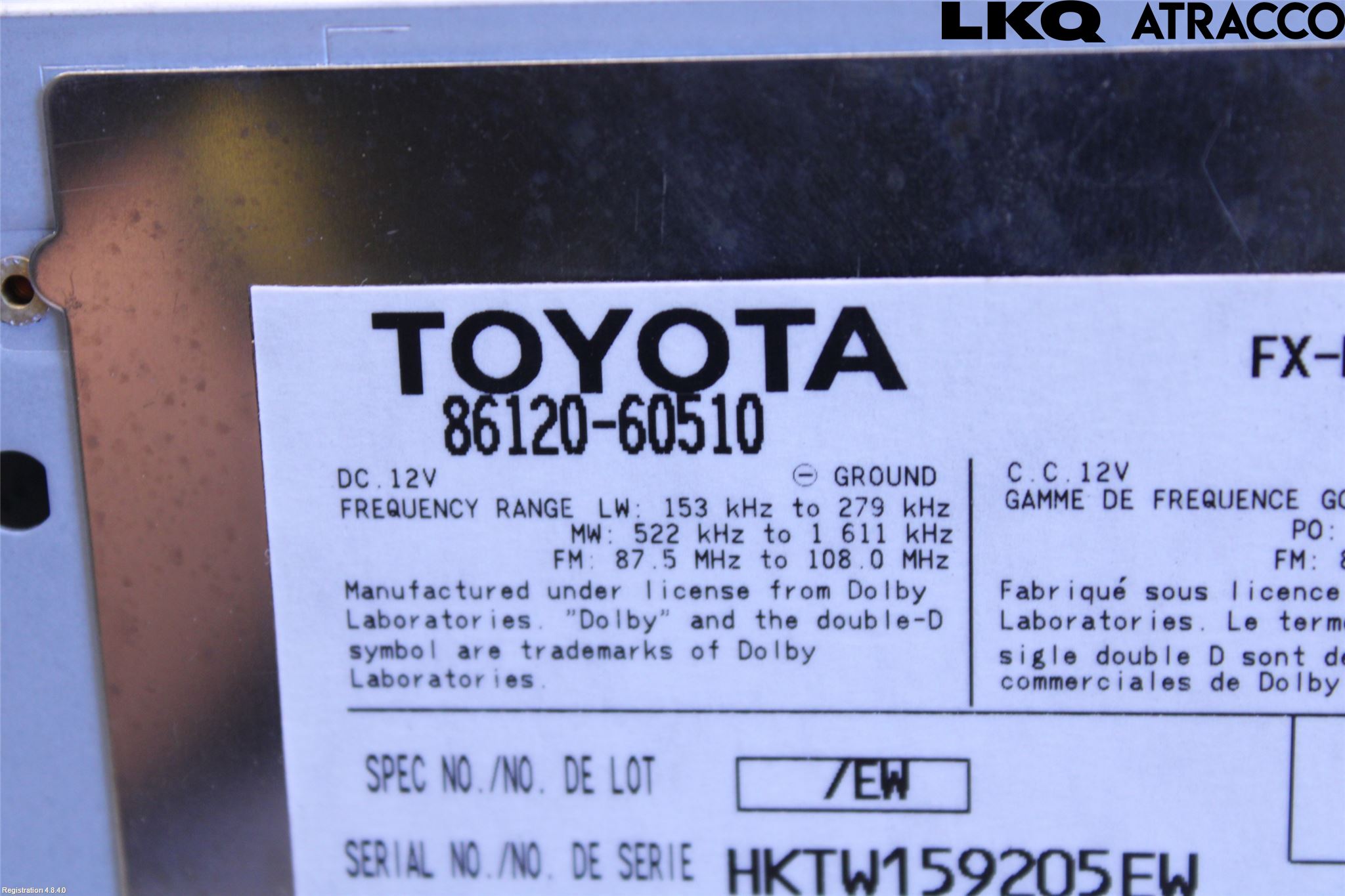 Toyota LANDCRUISER J120 02-09 Cd Radio - Multimediapanel