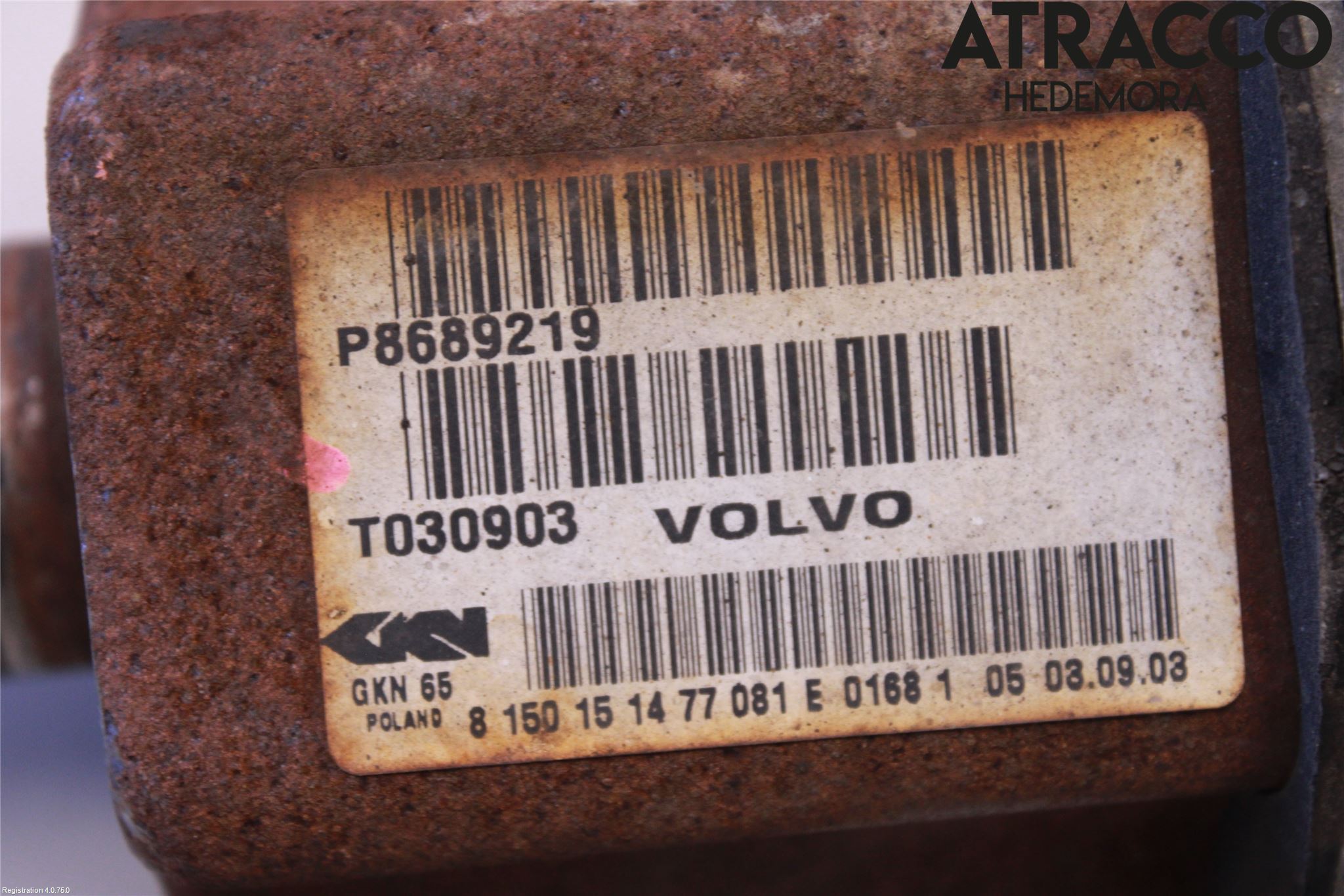 Volvo XC70 01-04 Drivaxel Fram Vänster