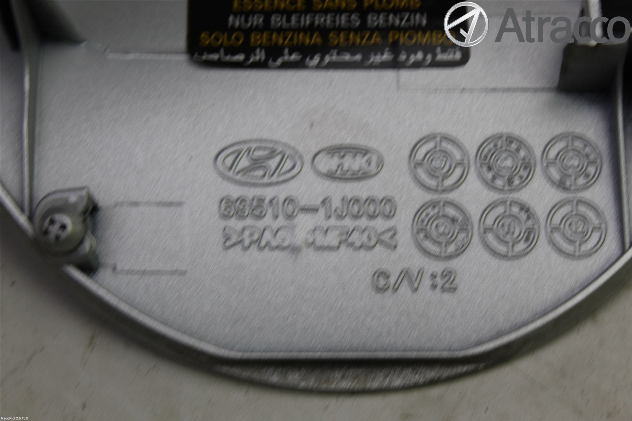 Hyundai i20 PB 09-14 Tanklucka