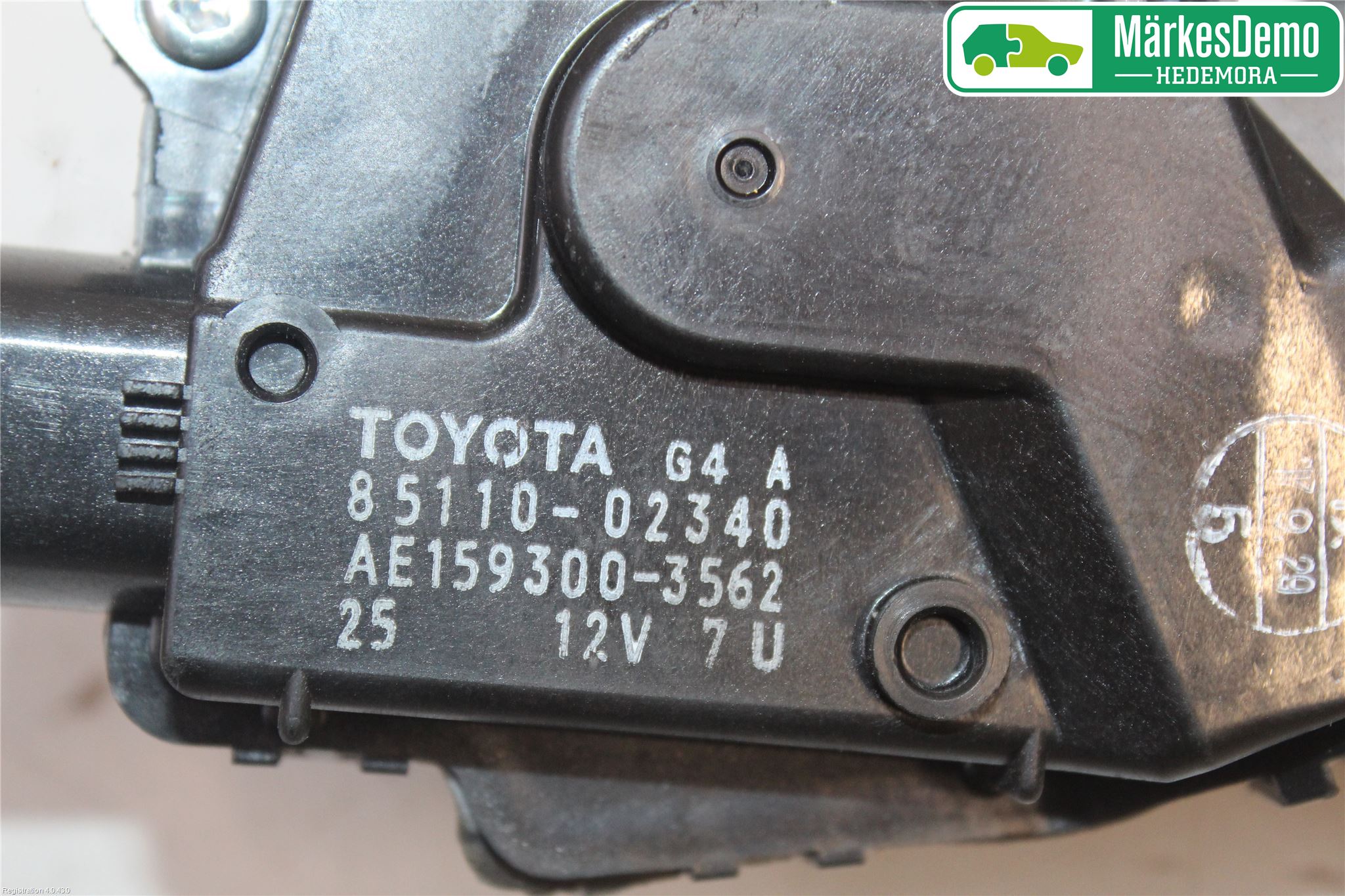 Toyota AURIS 13-19 Torkarmotor Vindruta