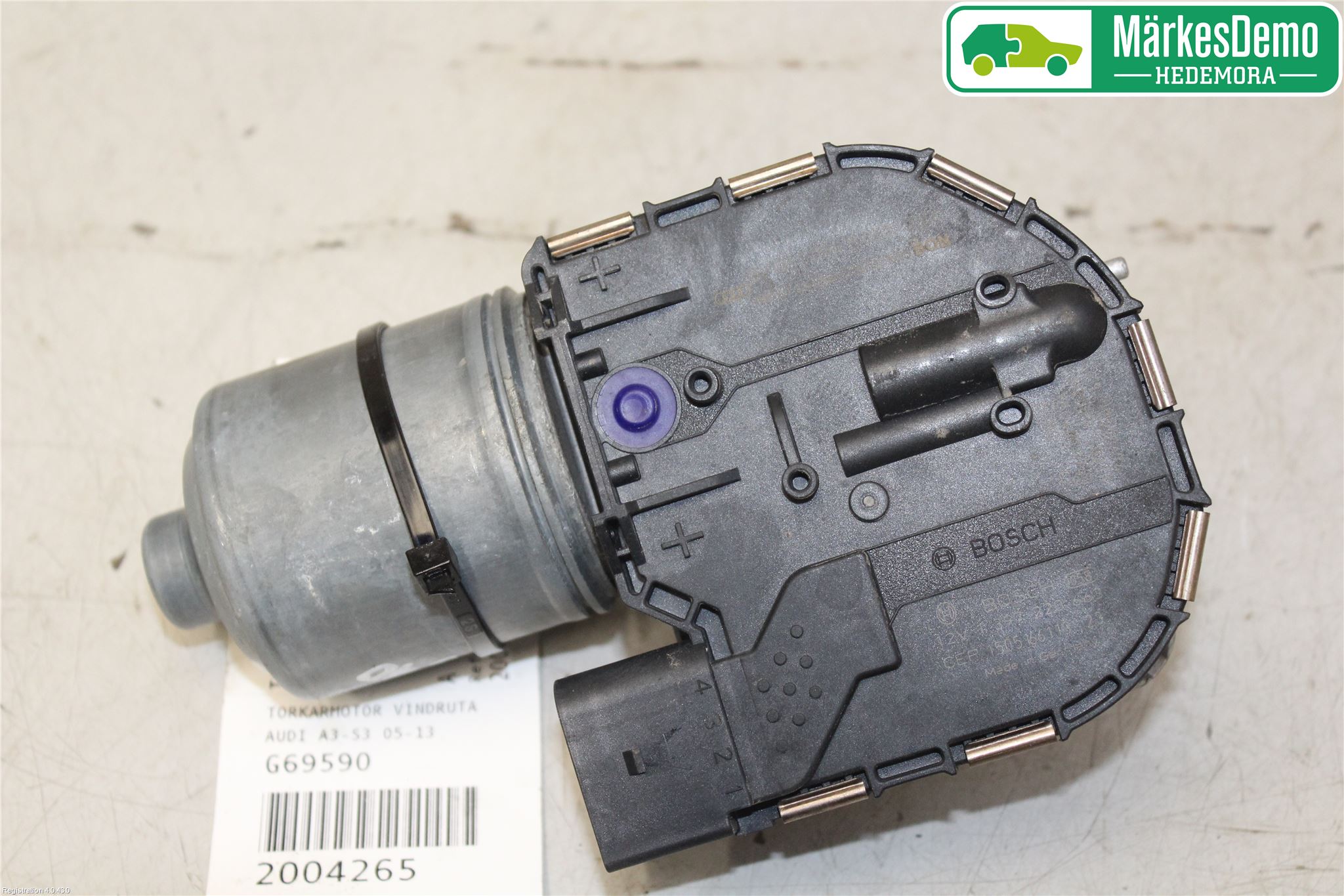 Audi A3/S3 8V 13-20 Torkarmotor Vindruta
