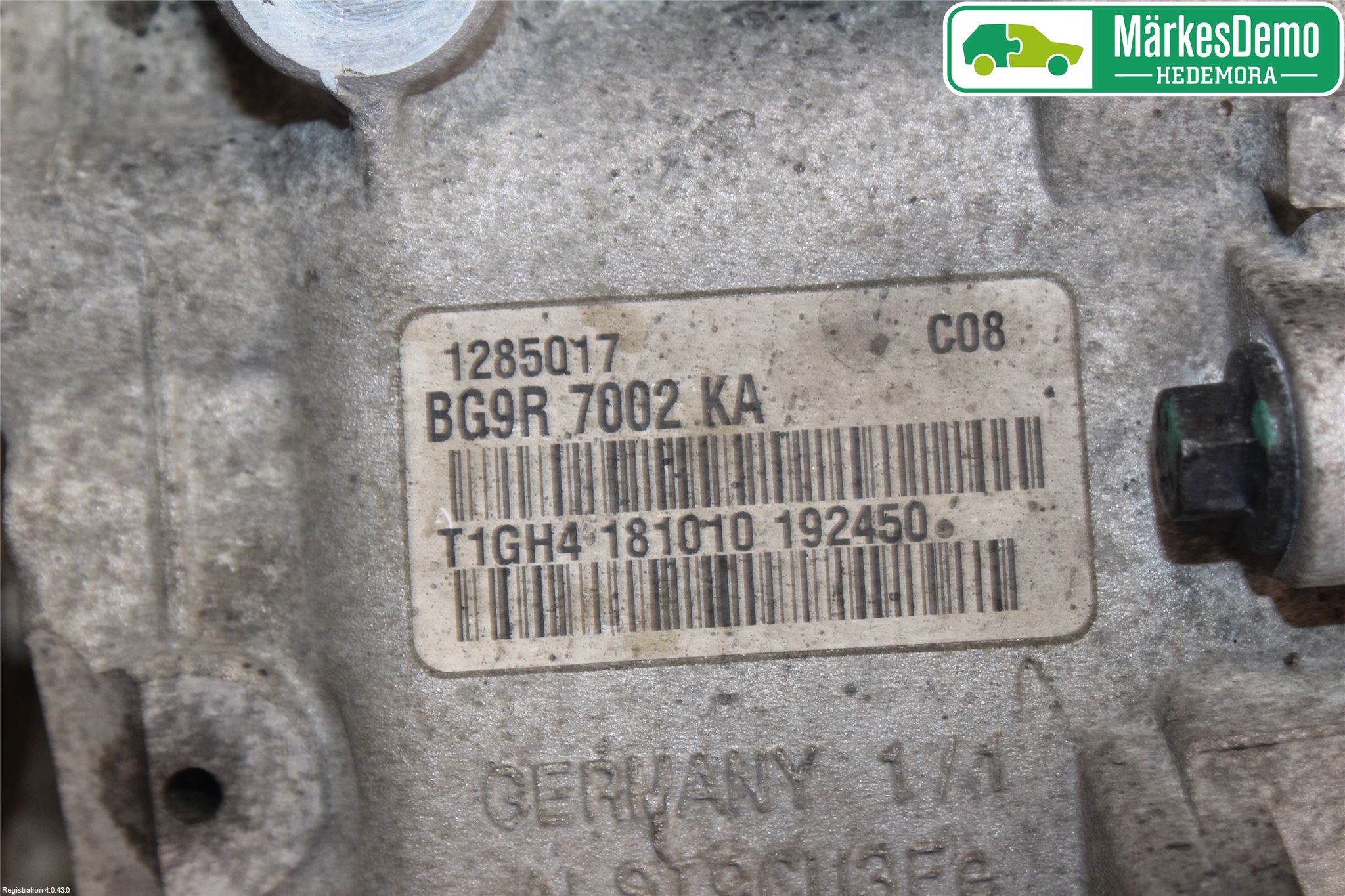 Volvo S60 11-13 Växellåda Man 6 Vxl