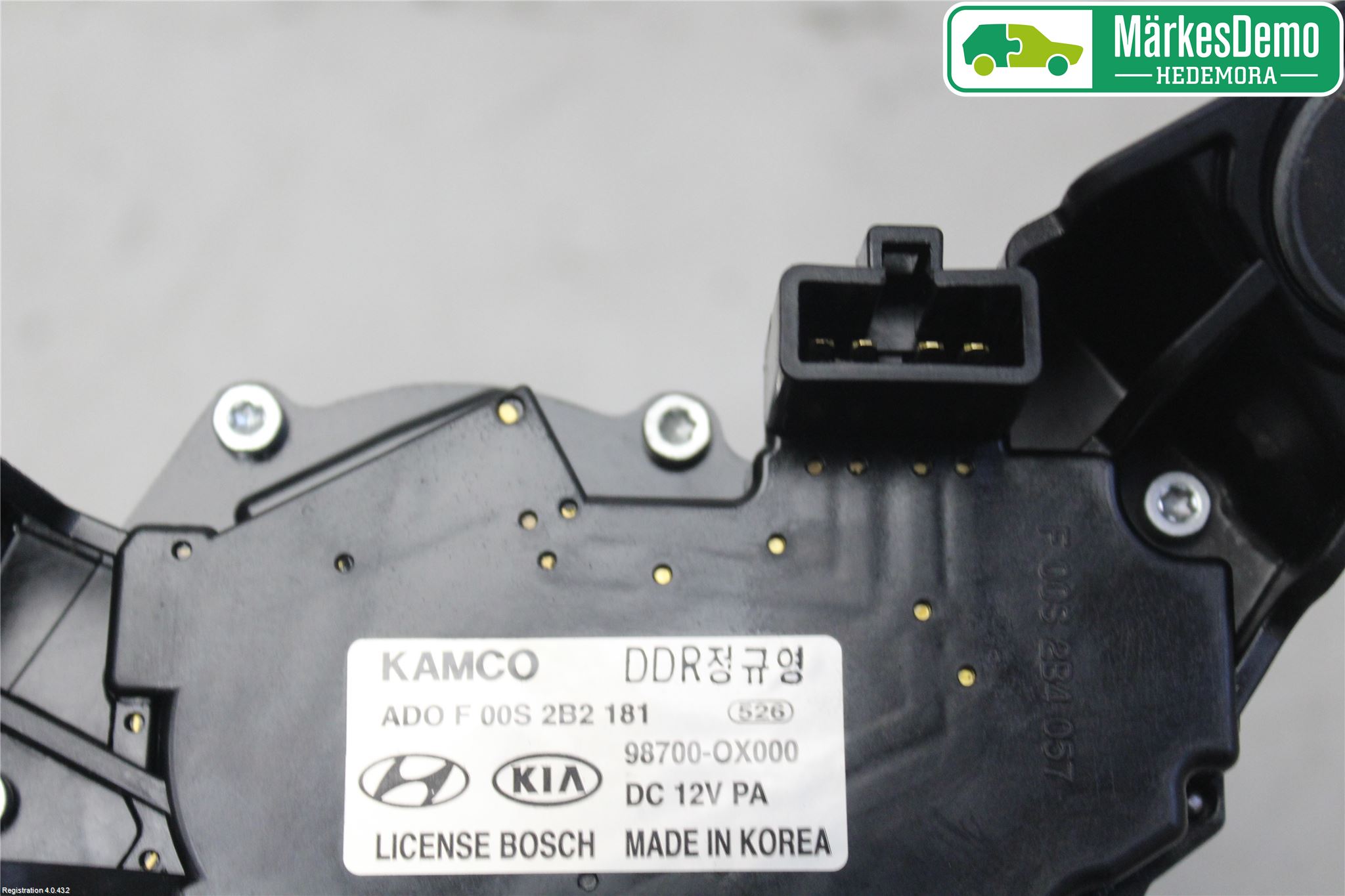 Hyundai i10 PA 08-13 Torkarmotor Baklucka