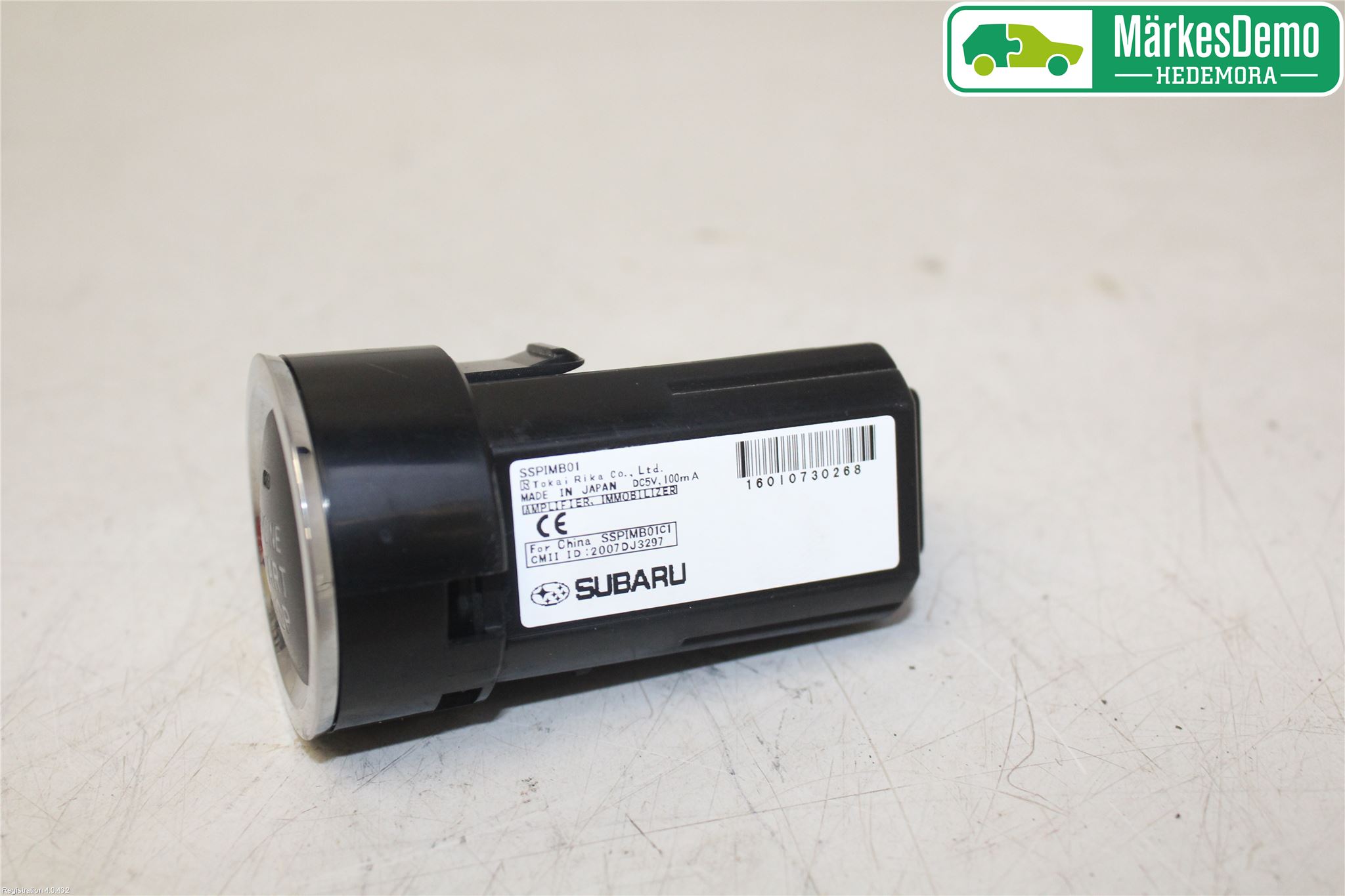 Subaru STI RACING Startknapp Personbil