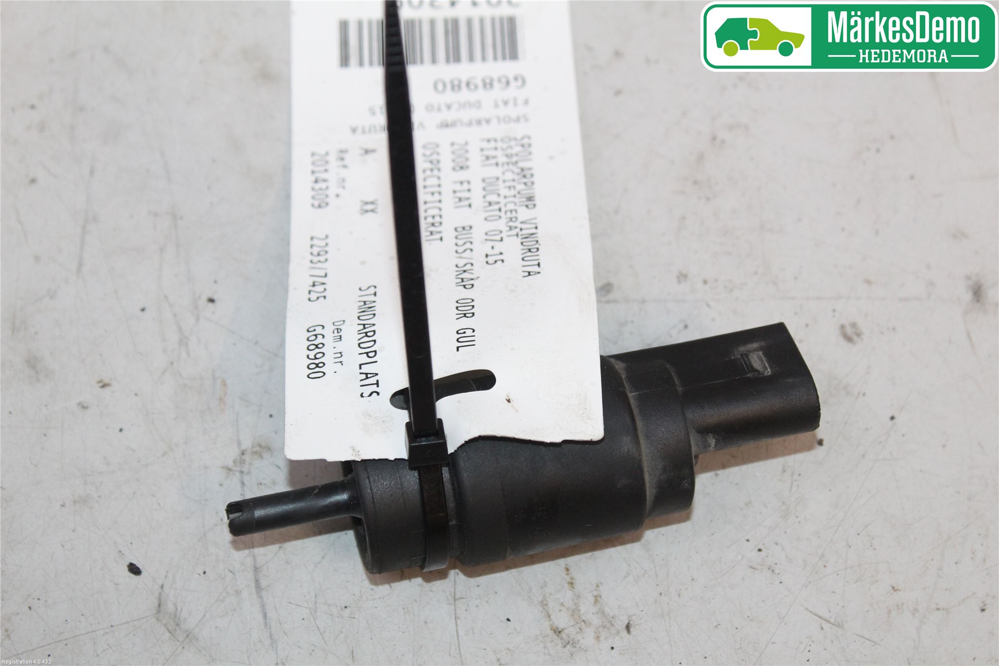 Fiat DUCATO 07-15 Spolarpump Vindruta
