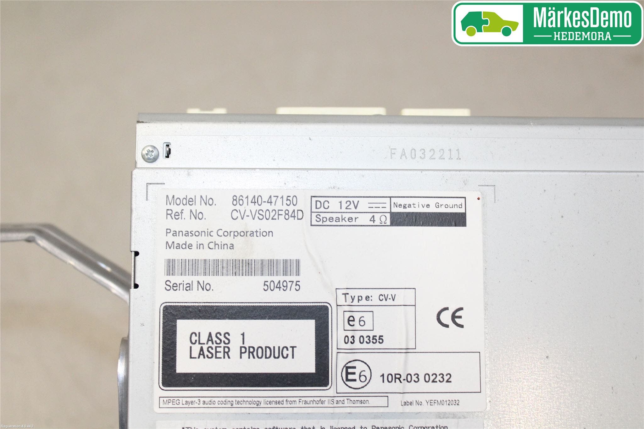 Toyota PRIUS+ ZVW40 12-20 Cd Radio - Multimediapanel