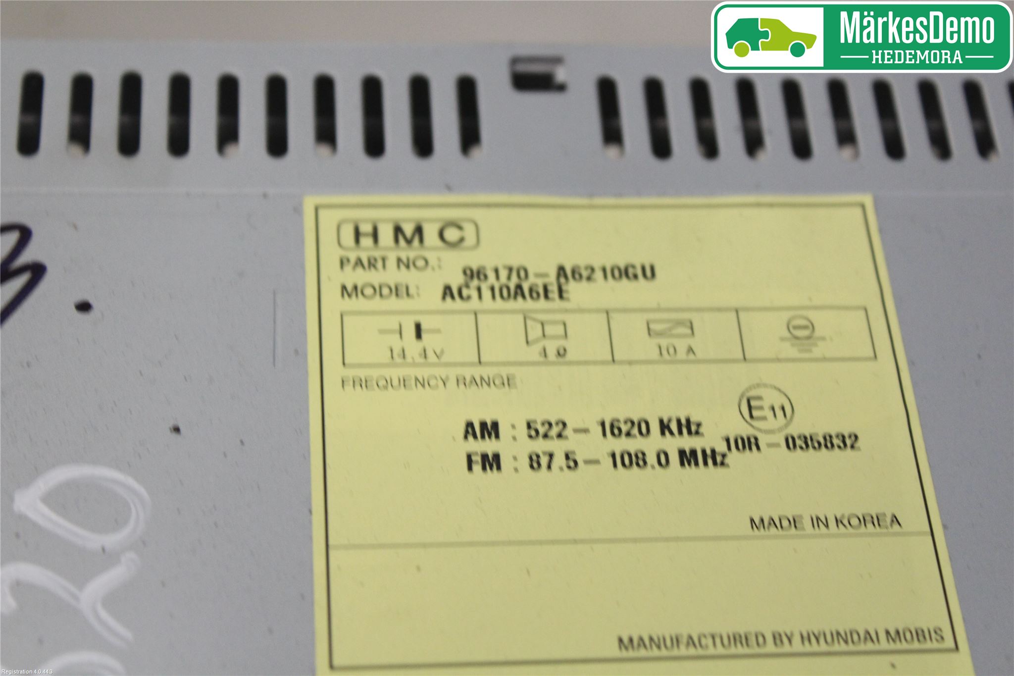 Hyundai i30 GD 13-17 Cd Radio - Multimediapanel
