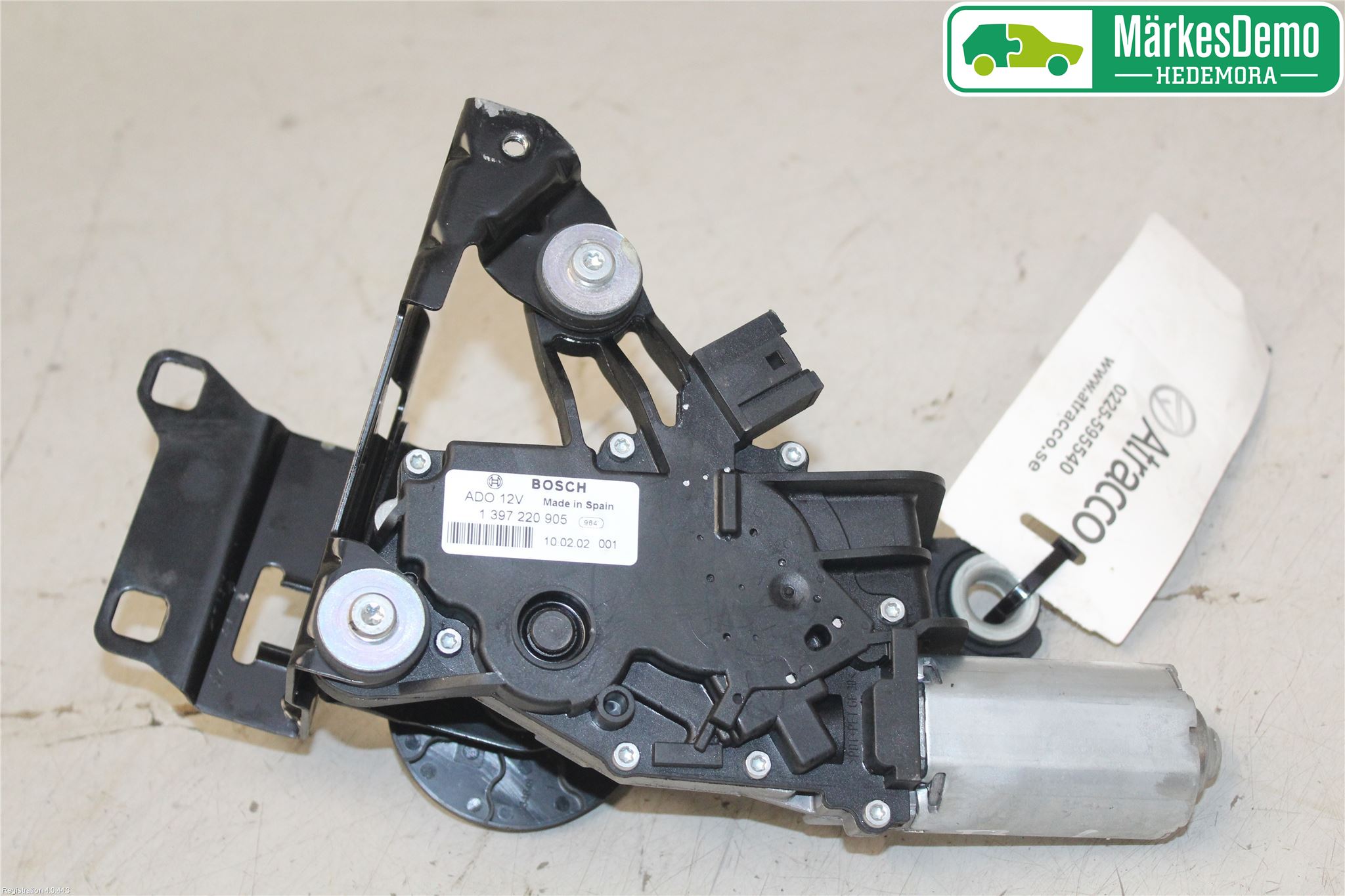 BMW 3 E90/91 SED/TOU 05-12 Torkarmotor Baklucka