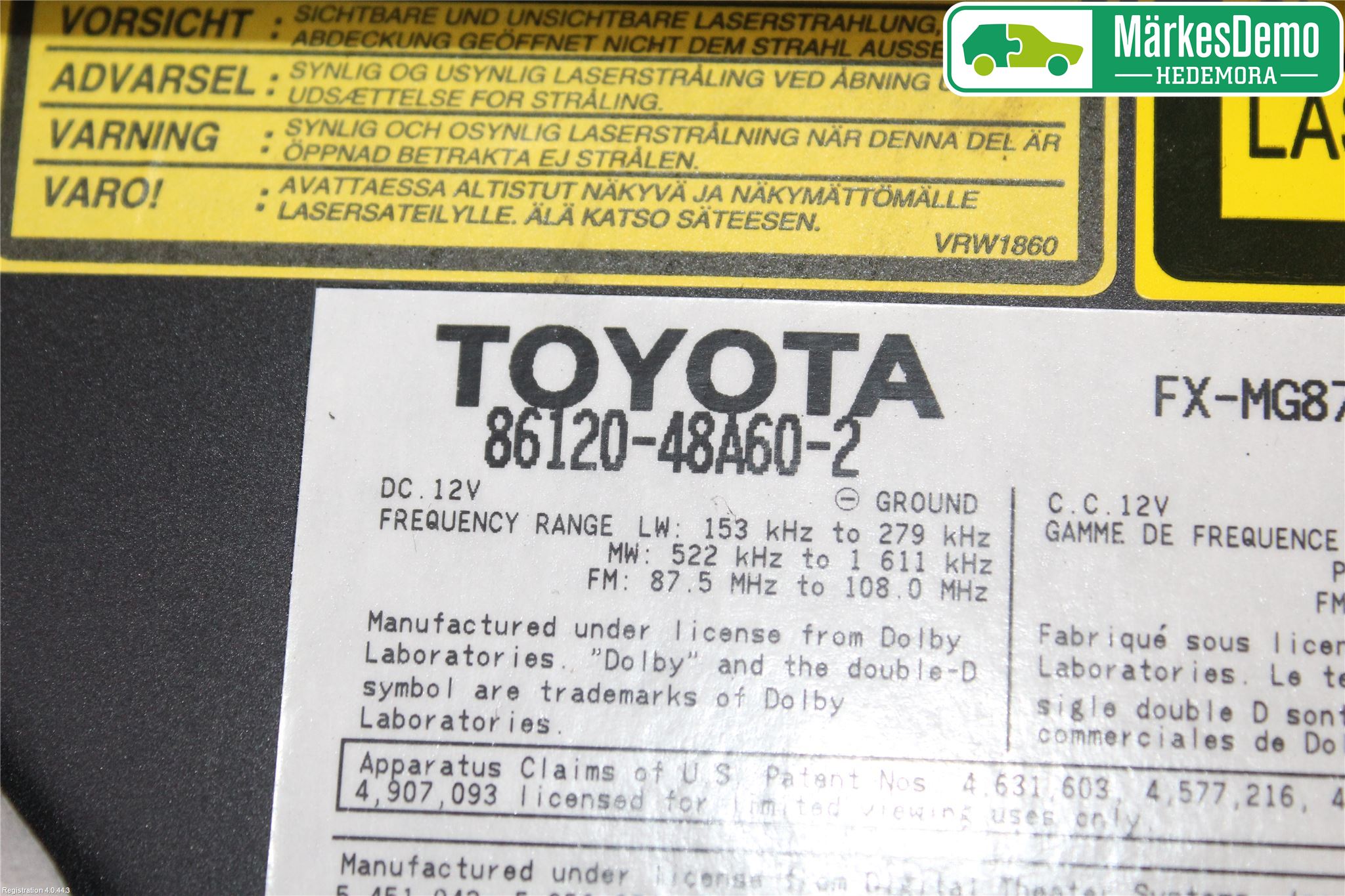 Lexus RX XU30 03-09 Cd Radio - Multimediapanel