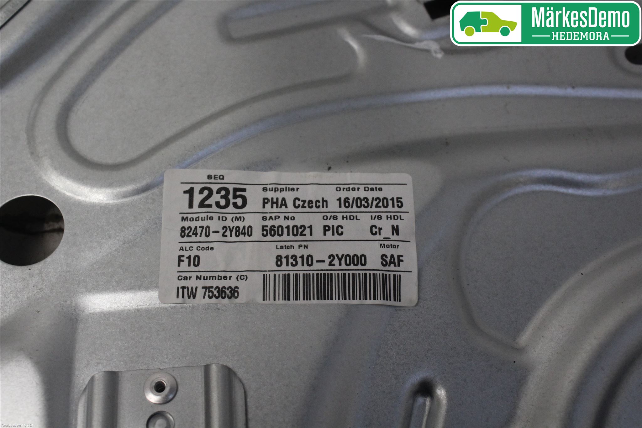 Hyundai ix35 Fönsterhiss El Kompl