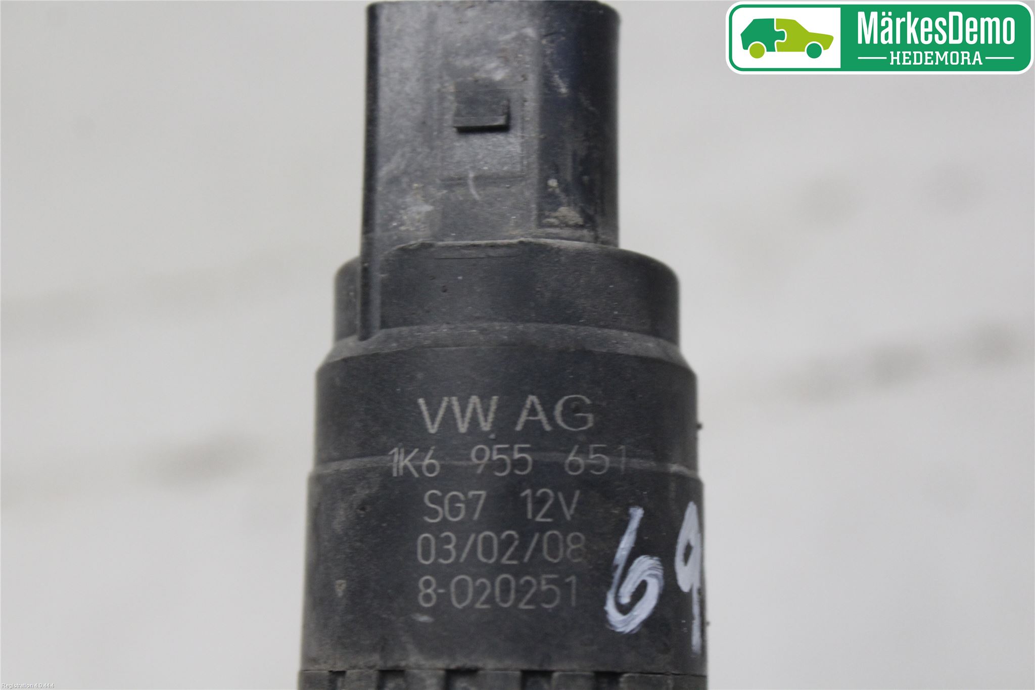 Volkswagen VW GOLF PLUS/CROSS GOLF 04-14 Spolarpump Vindruta