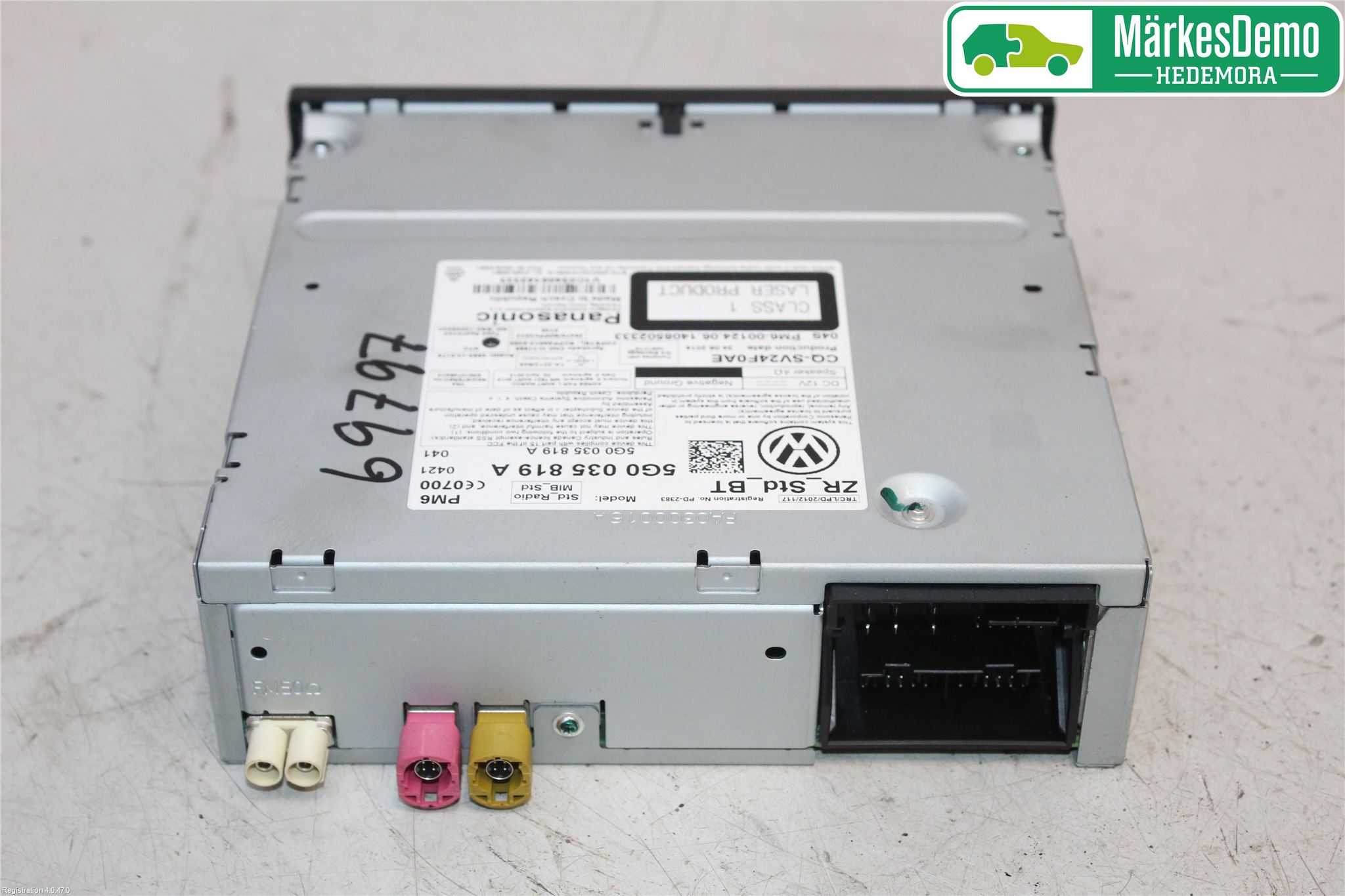 Volkswagen VW GOLF / E-GOLF VII 13-20 Cd Radio - Multimediapanel