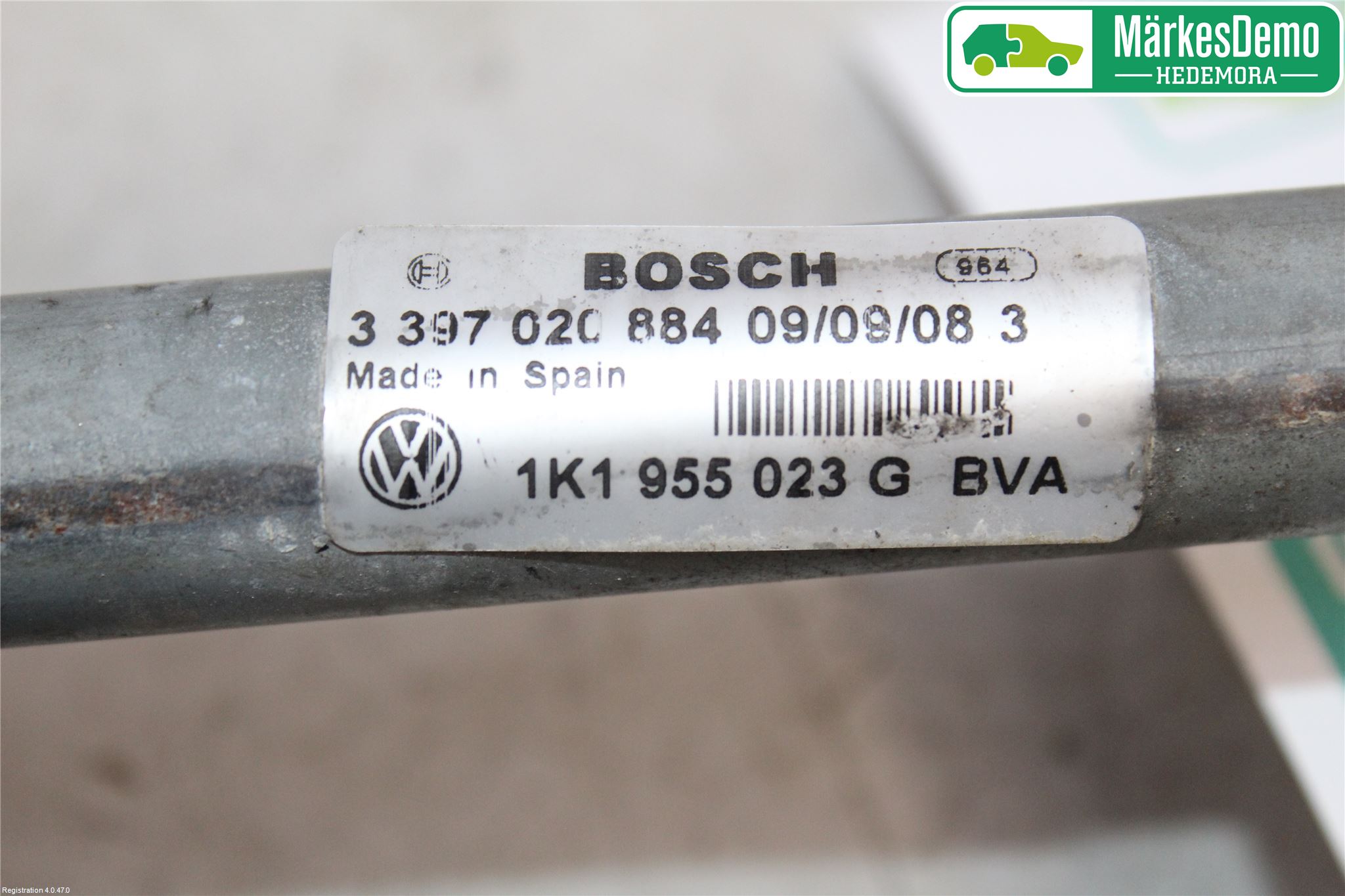 Volkswagen VW GOLF VI 09-13 Torkarmekanism Vindruta