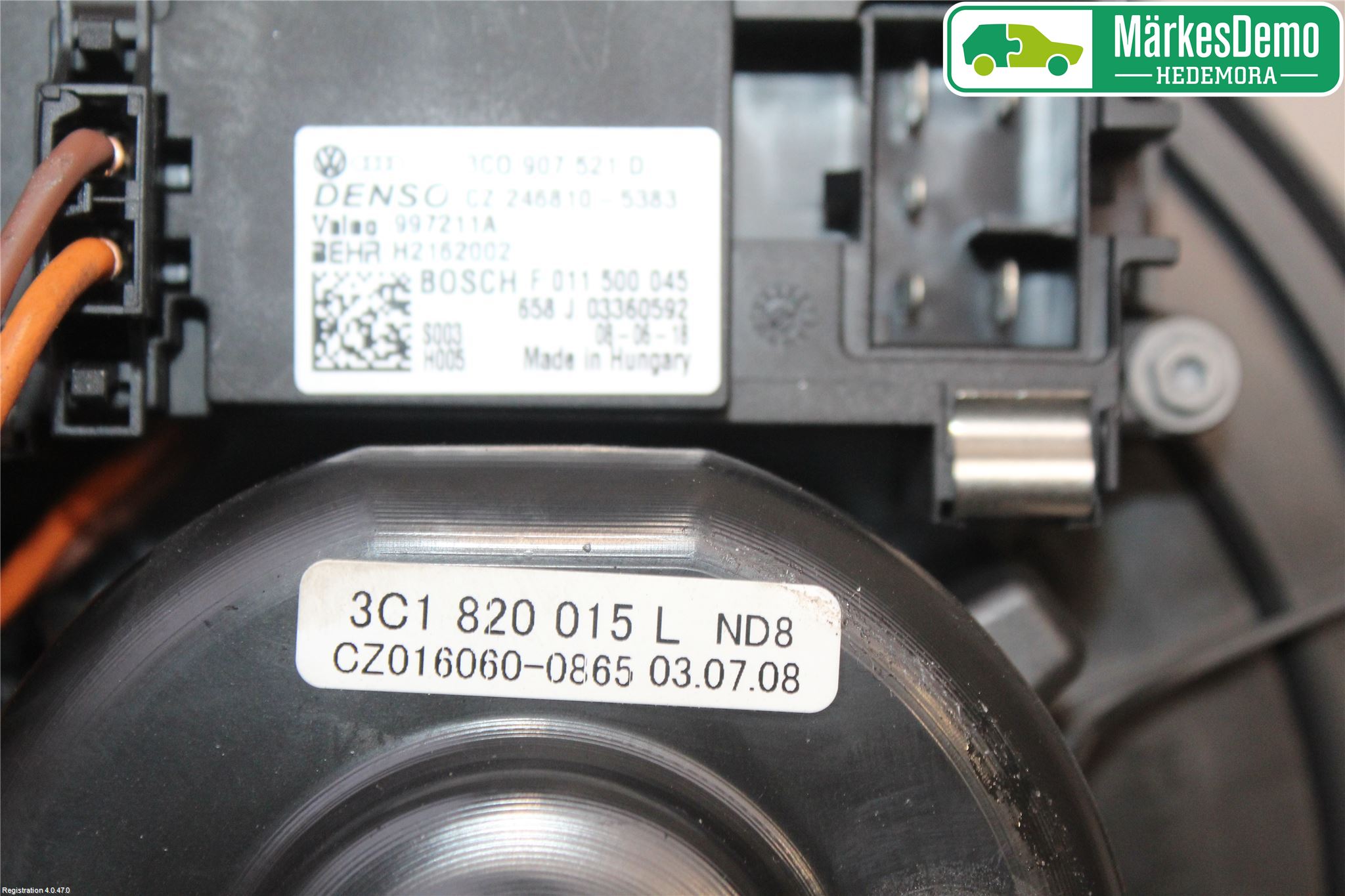 Volkswagen VW GOLF VI 09-13 Ac Värmefläkt