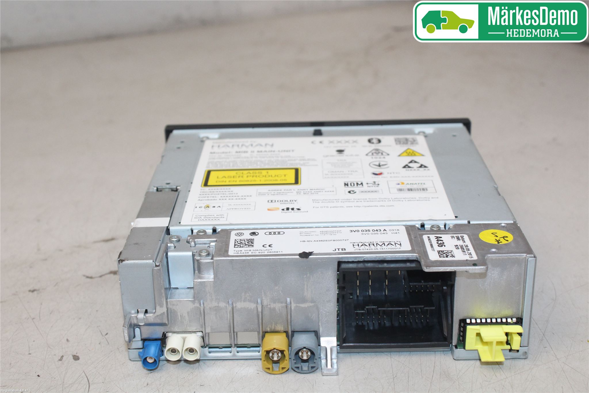 Skoda OCTAVIA (5E) 13-20 Cd Radio - Multimediapanel