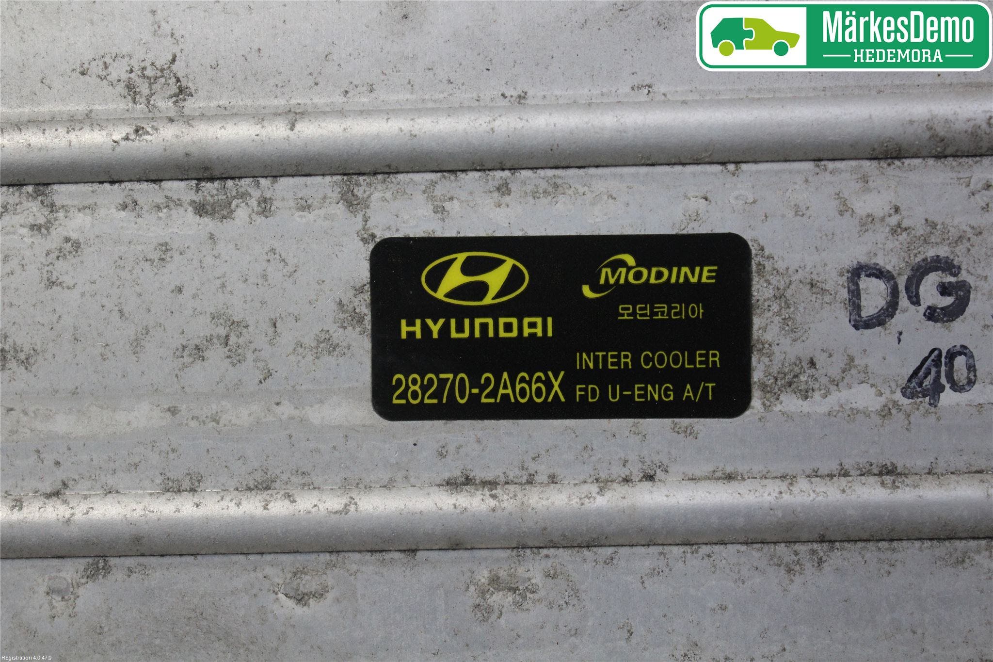 Hyundai i30 FD 07-12 Laddluft-Intercooler Kyl