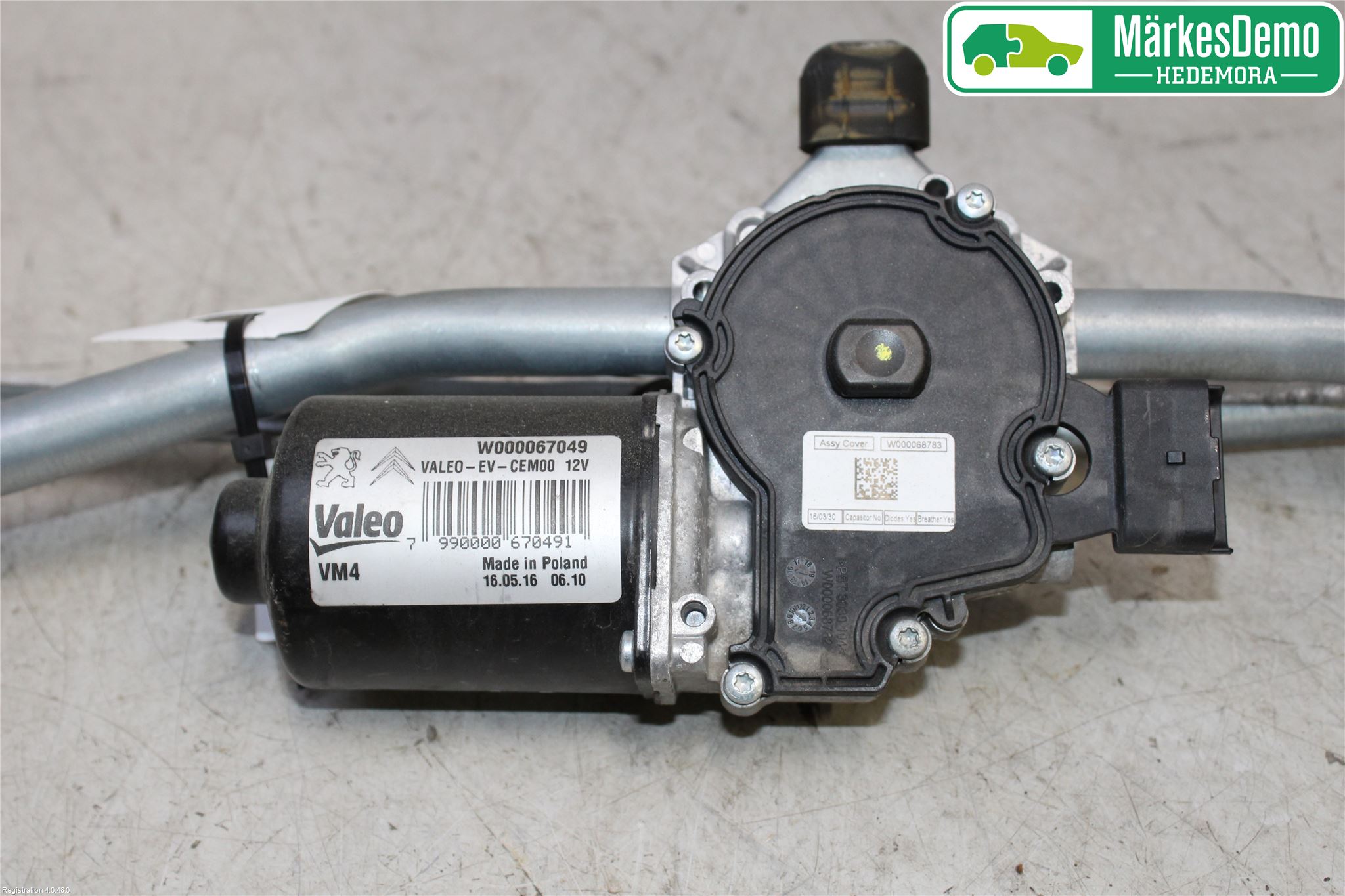 Peugeot EXPERT/E-EXPERT 17- Torkarmotor Vindruta