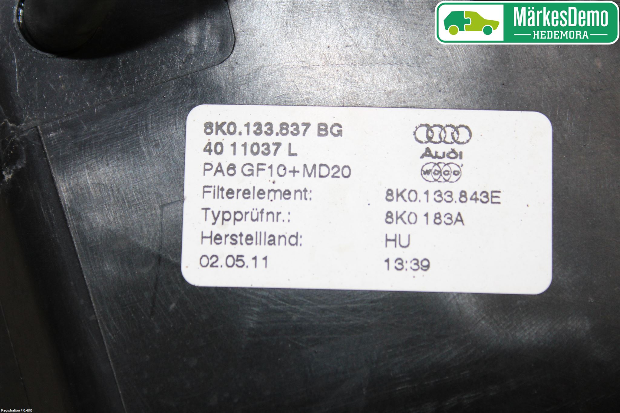 Audi A5 07-16 Luftrenare