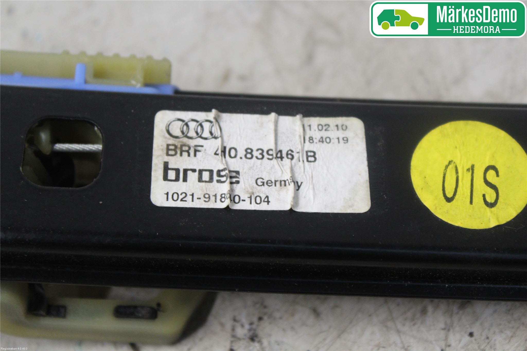 Audi A8/S8 4H 10-17 Fönsterhiss El Kompl