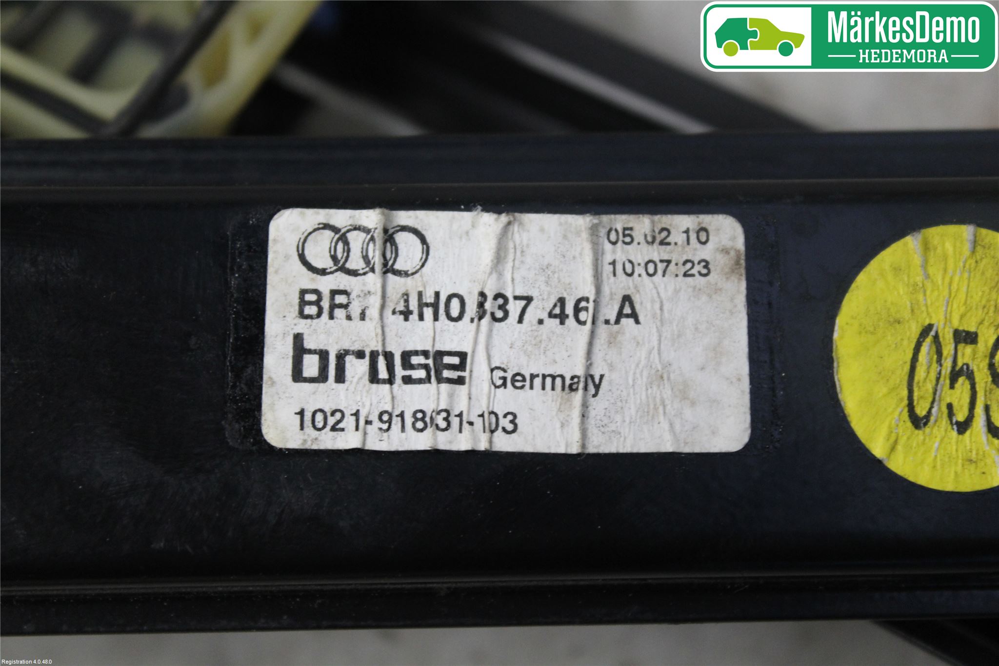 Audi A8/S8 4H 10-17 Fönsterhiss El Kompl