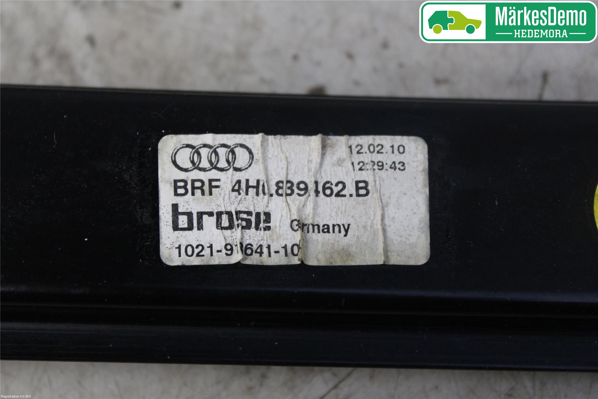 Audi A8/S8 4H 10-17 Fönsterhiss El Kompl