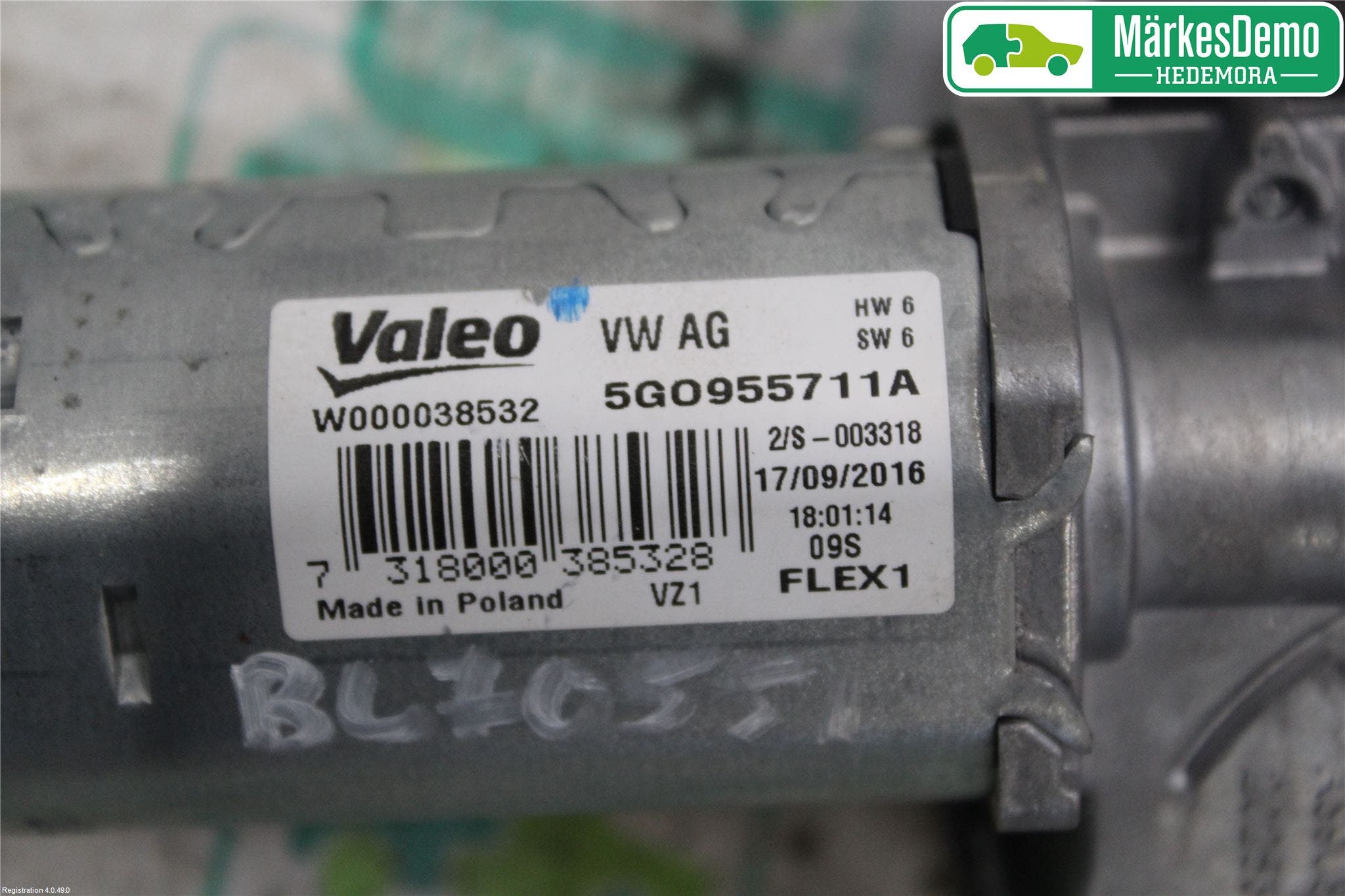 Volkswagen VW GOLF / E-GOLF VII 13-20 Torkarmotor Baklucka