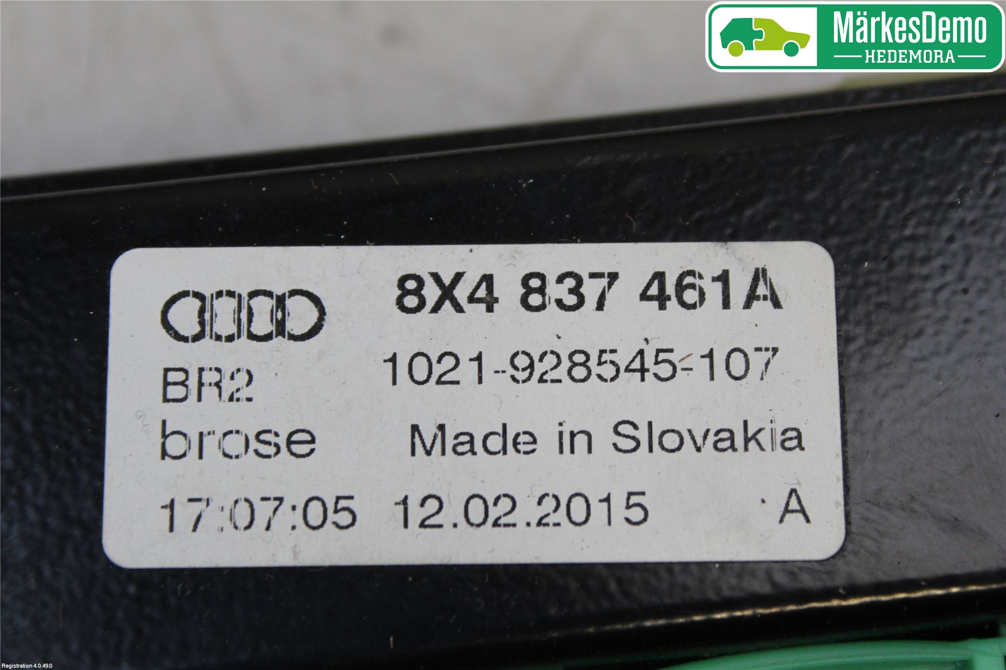 Audi A1/S1 11-18 Fönsterhiss El Kompl