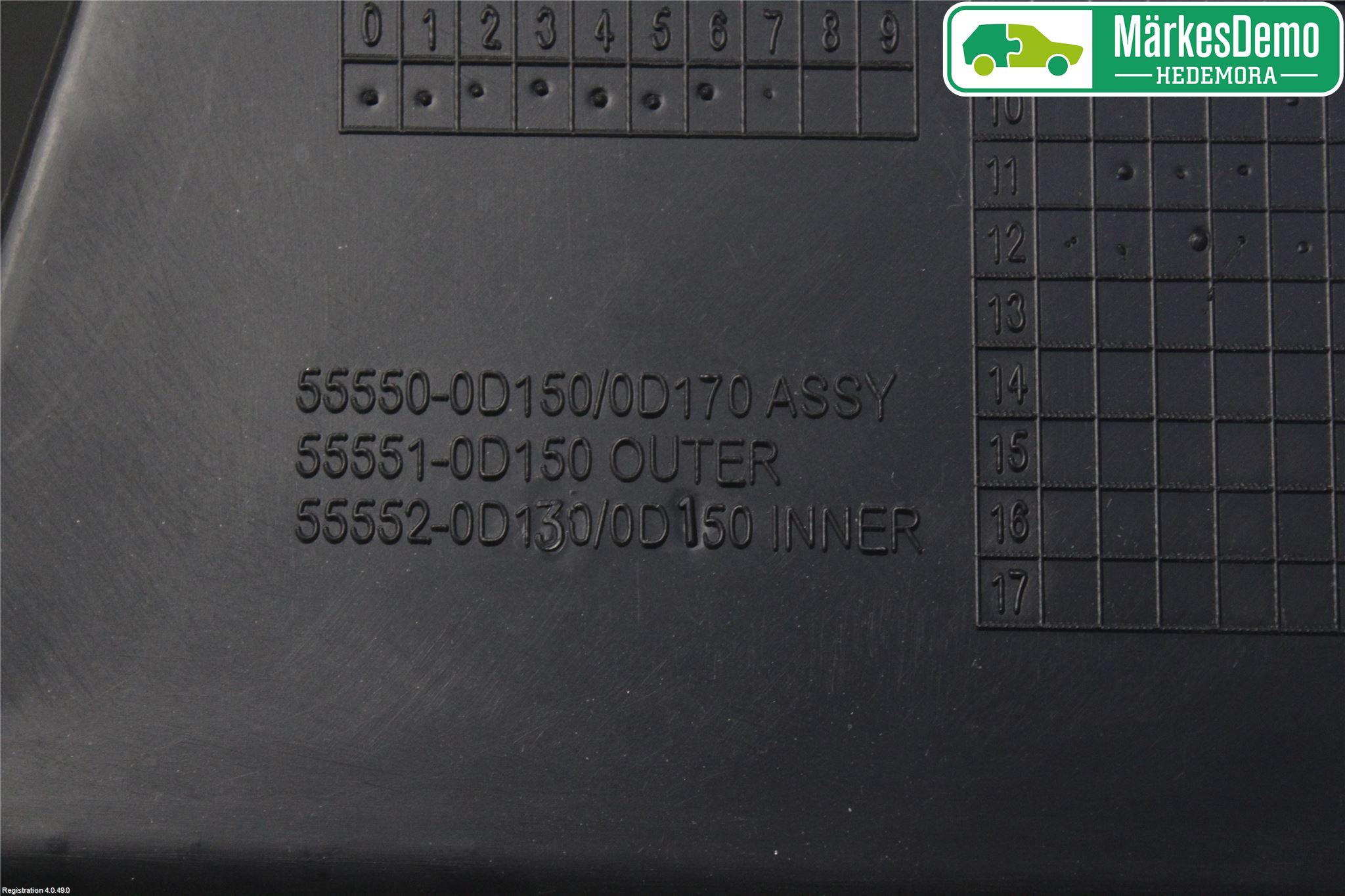 Toyota YARIS XP130 12-14 Handskfack