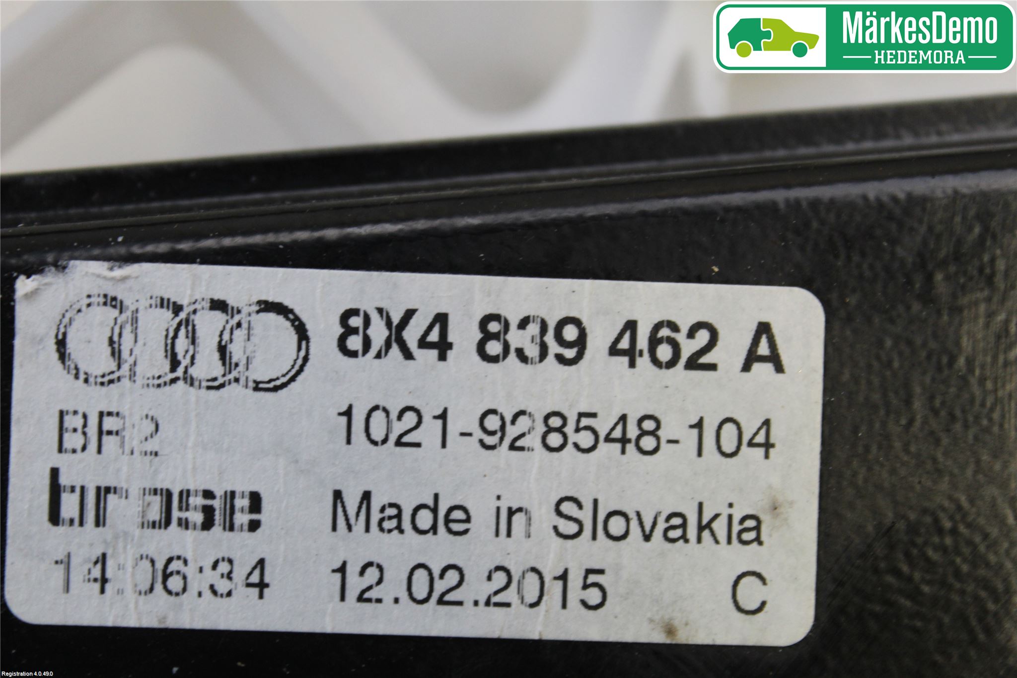 Audi A1/S1 11-18 Fönsterhiss El Kompl