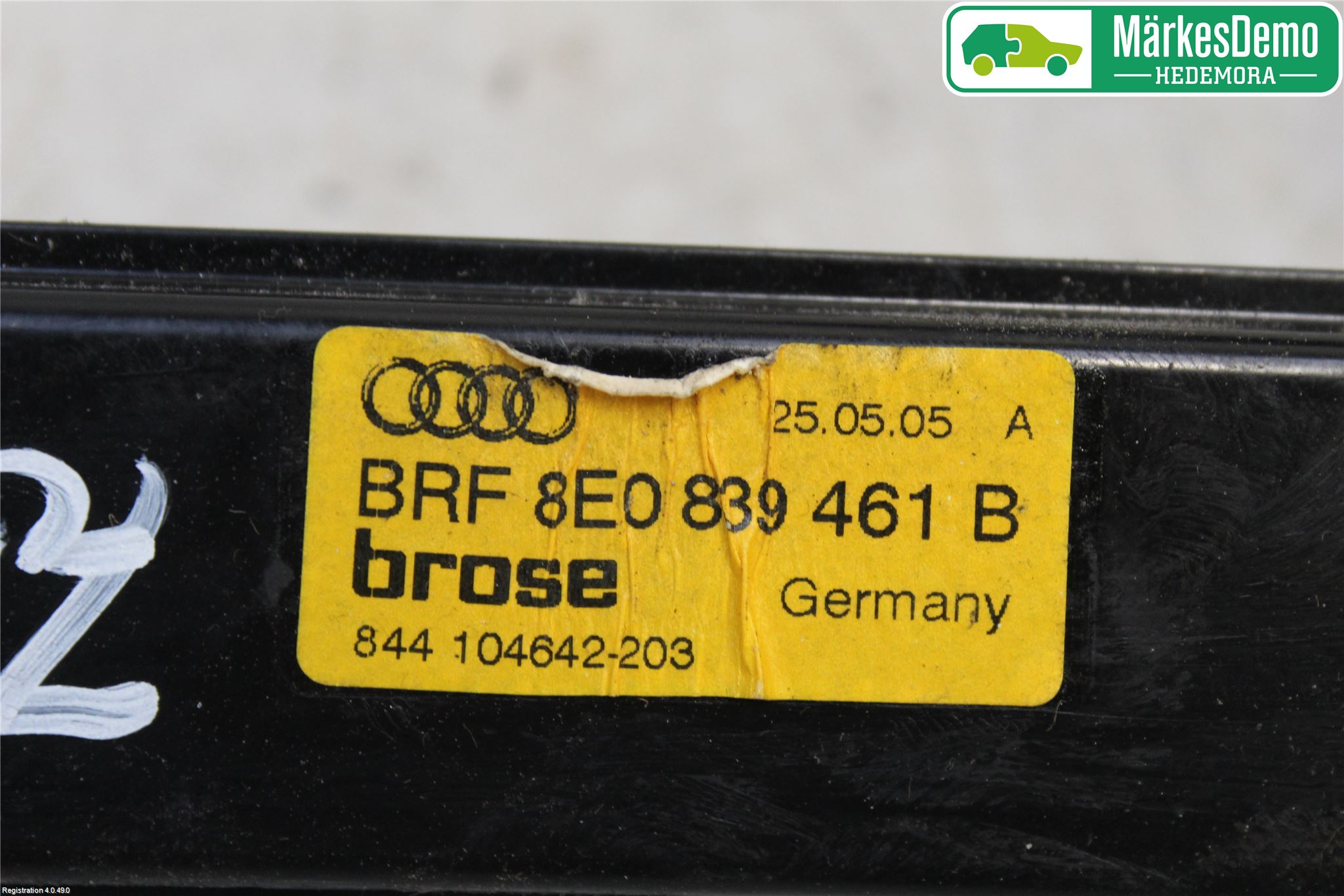 Audi A4/S4 05-07 Fönsterhissmekanism