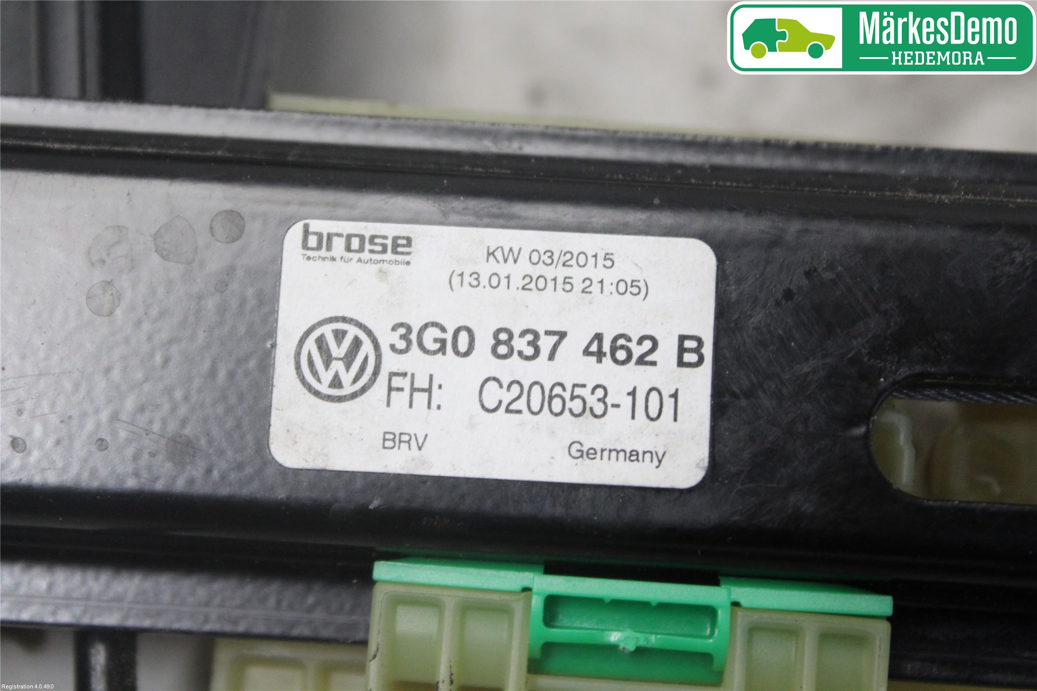 Volkswagen VW PASSAT 15-19 Fönsterhiss El Kompl