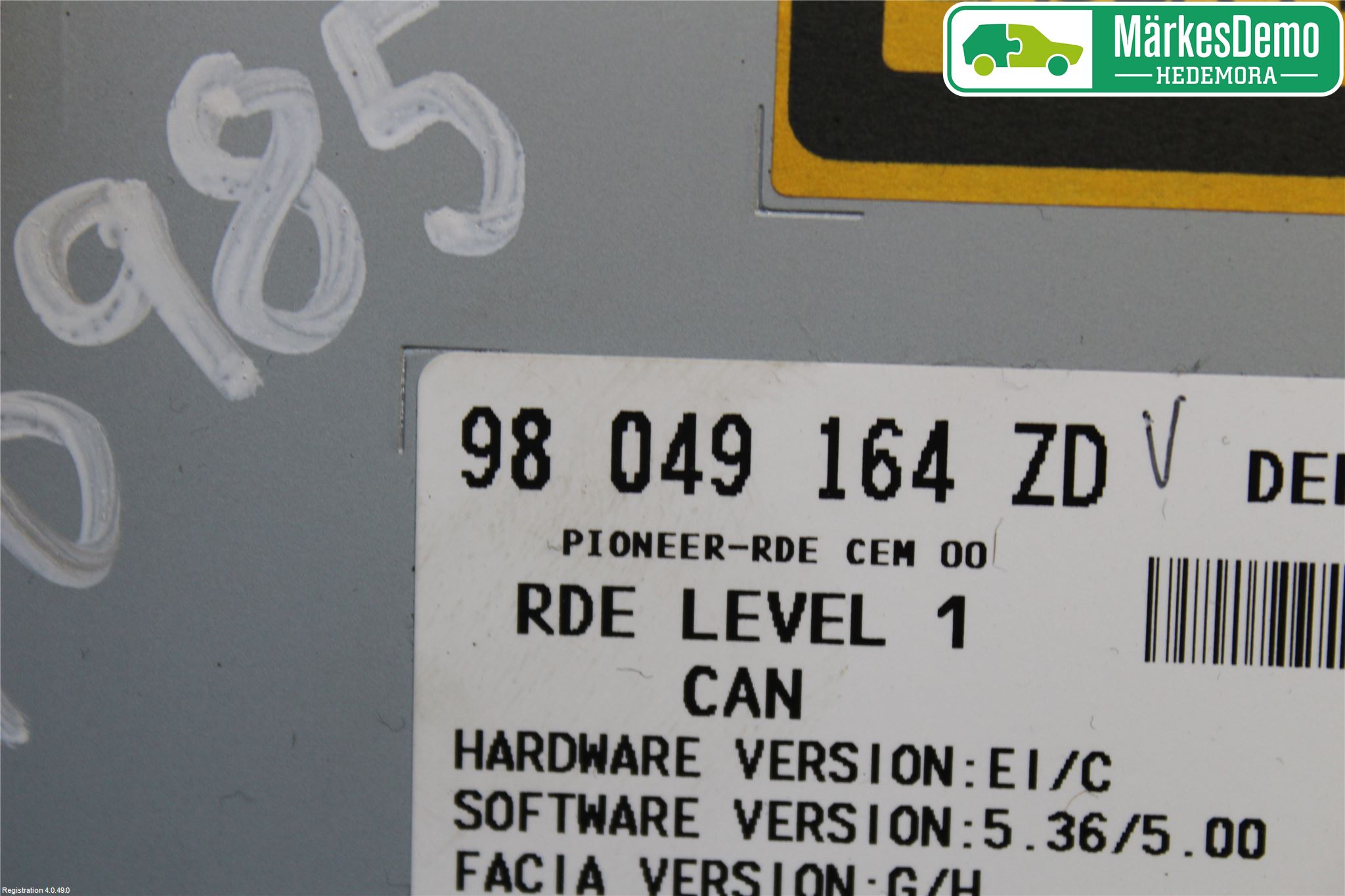 Peugeot 208 12-15 Cd Radio - Multimediapanel