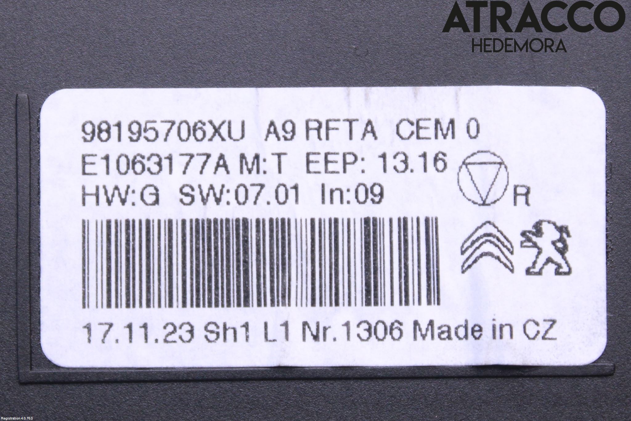 Peugeot PEUGOT 208 16-19 Ac Styrenhet Ac Manöveren