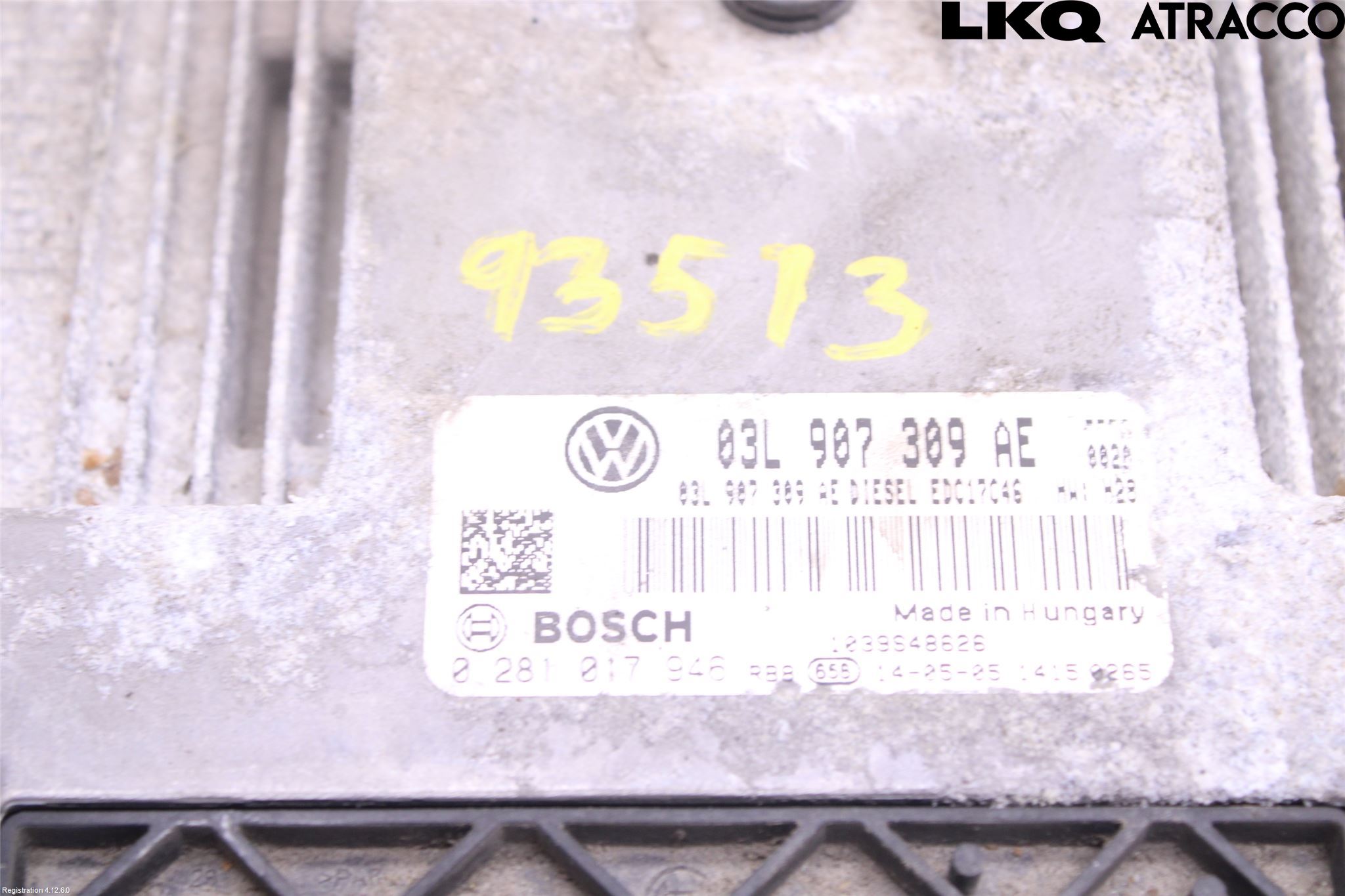 Volkswagen VW PASSAT 11-14 Styrenhet Inspump Diesel