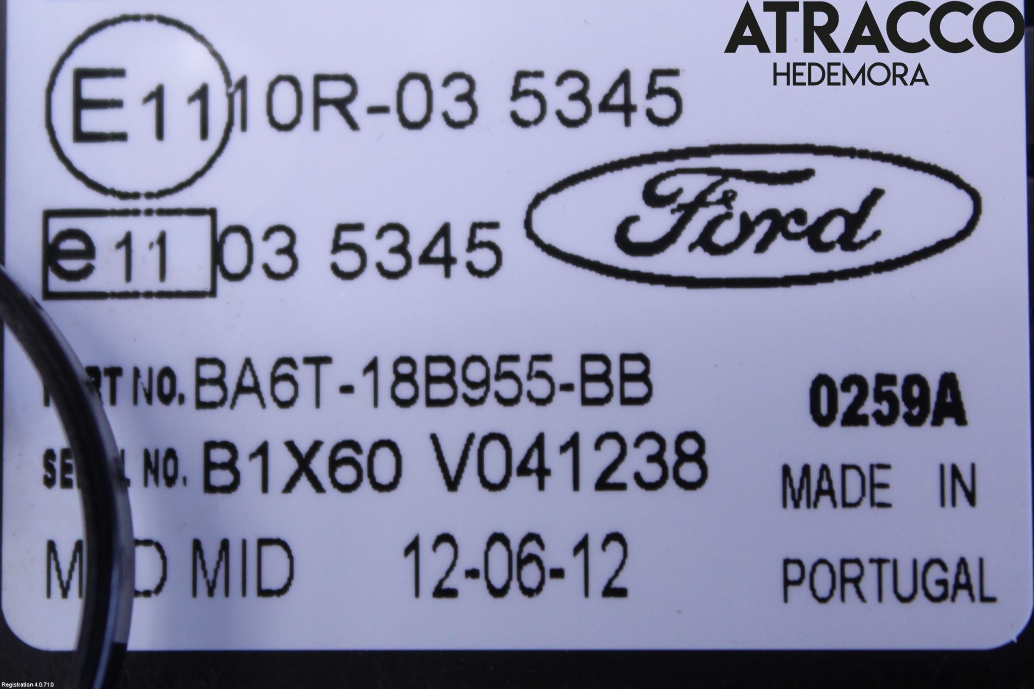 Ford FIESTA 09-12 Multifunktionsdisplay