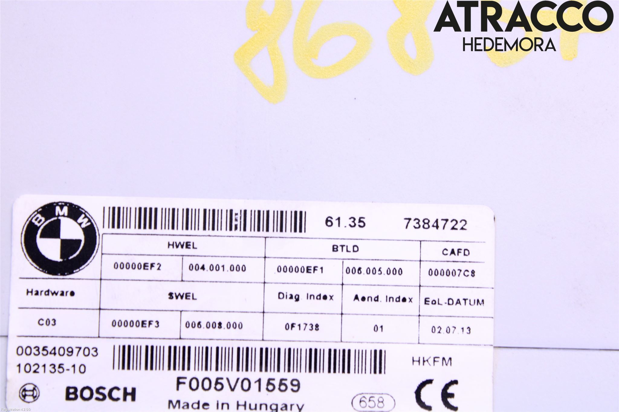 BMW 3 F30/F31/F80 12-19 Styrenhet Baklucka