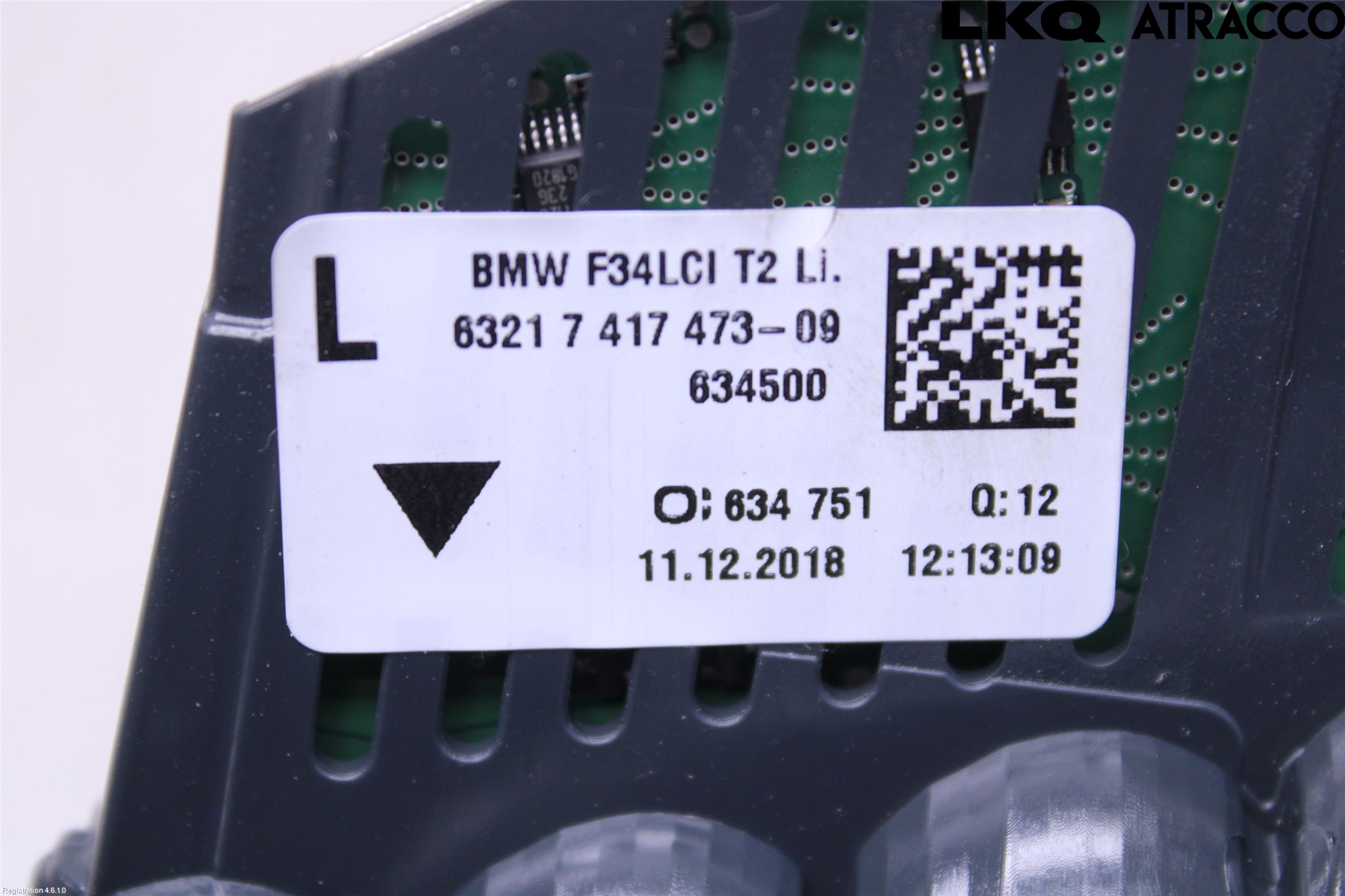 BMW 3 GT F34 13-19 Bakljus Lucka Vä