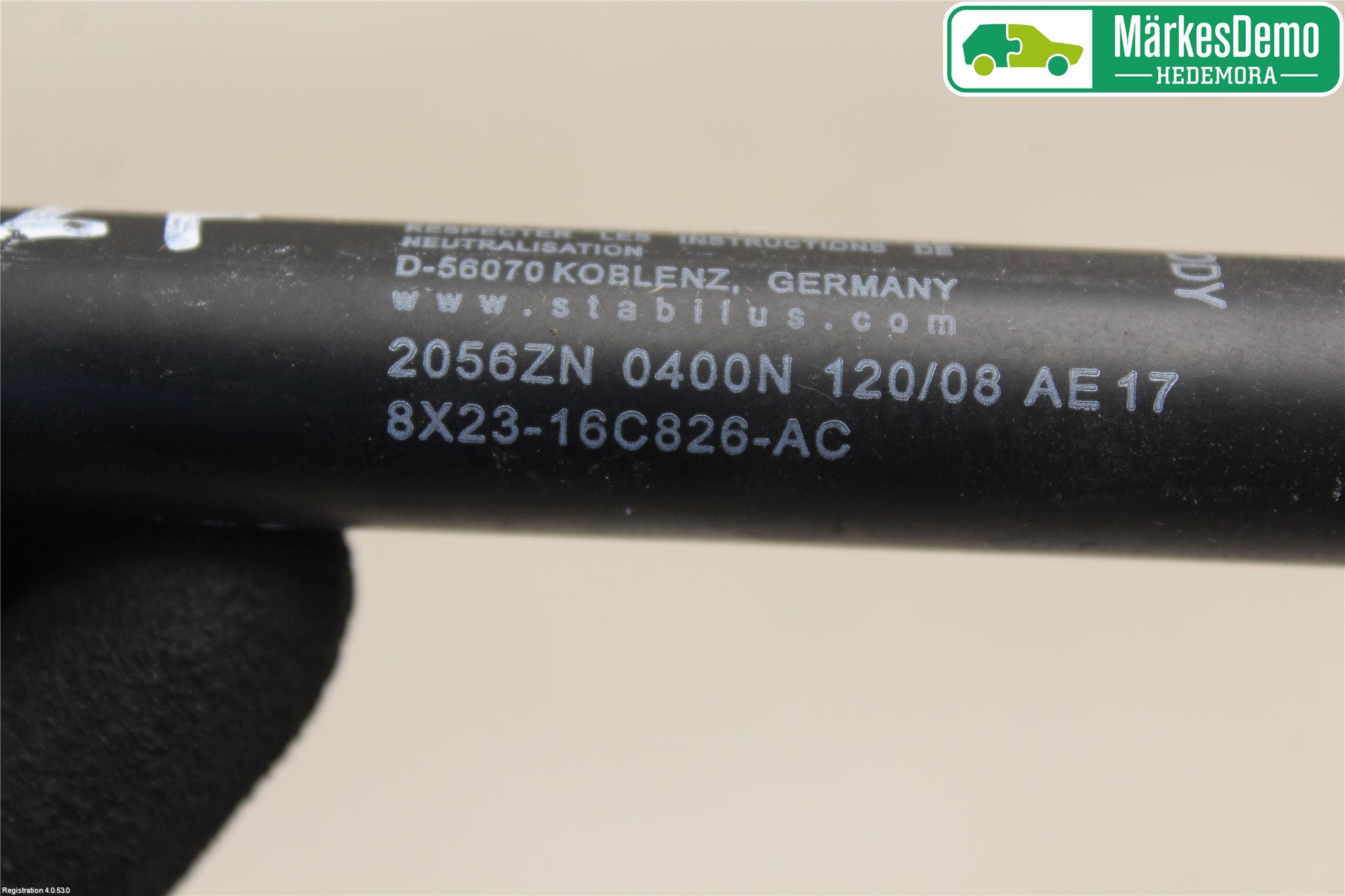 Jaguar XF 08-15 Gasfjäder Motorhuv