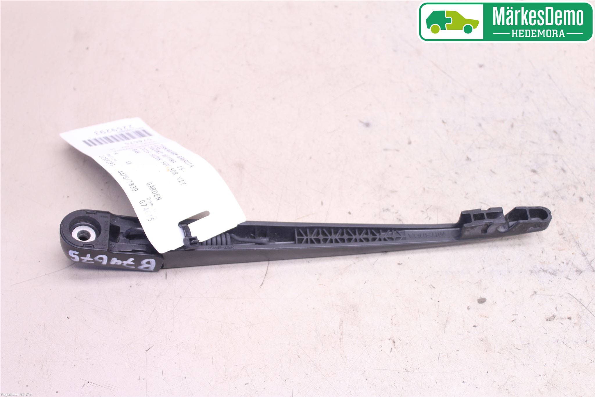 Suzuki VITARA 15- Torkararm-Bakruta