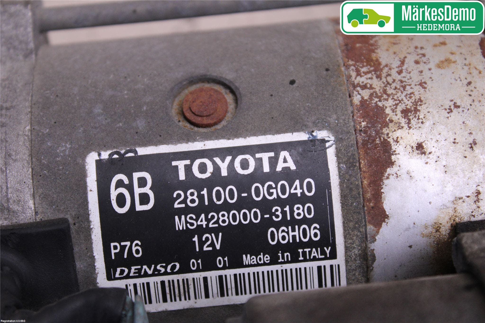 Toyota RAV 4 06-12 Startmotor Diesel