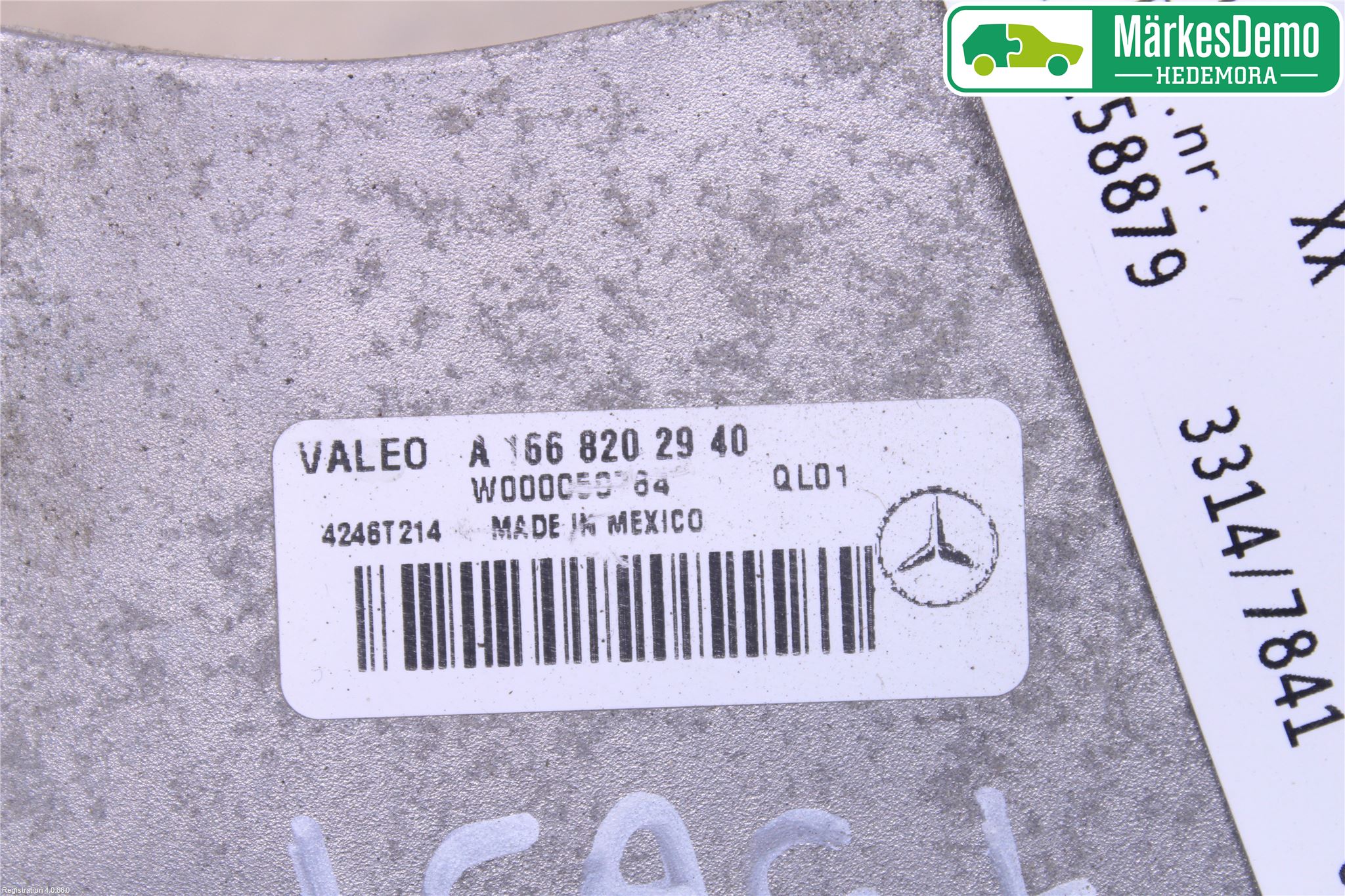 Mercedes-Benz MB GL/GLS-KLASS (X166) 12-19 Torkarmekanism Vindruta
