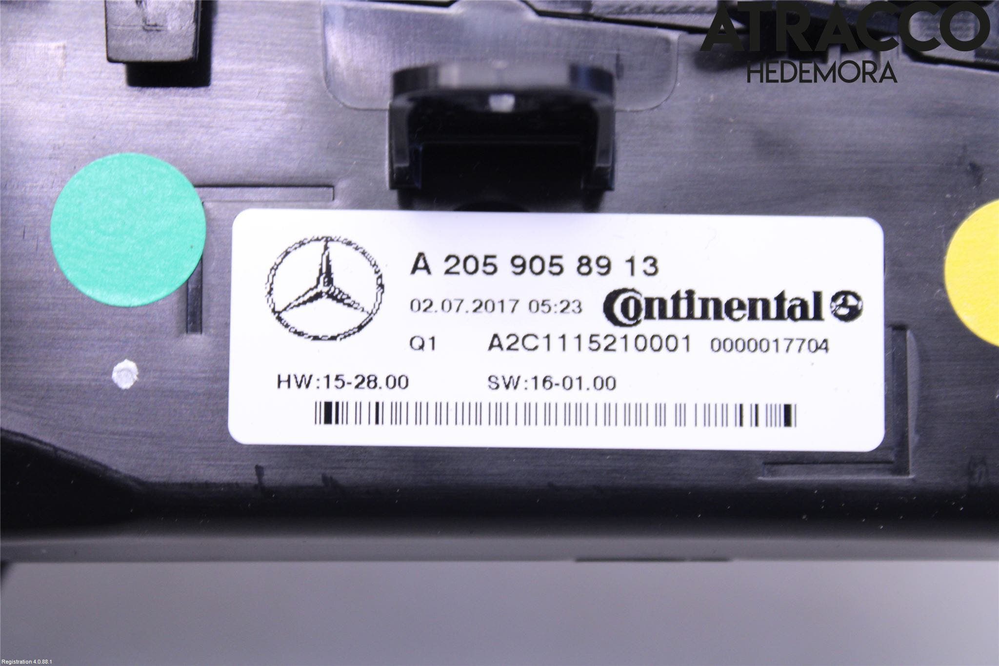 Mercedes-Benz MB C-KLASS (W205) 14-21 Ac Styrenhet Ac Manöveren