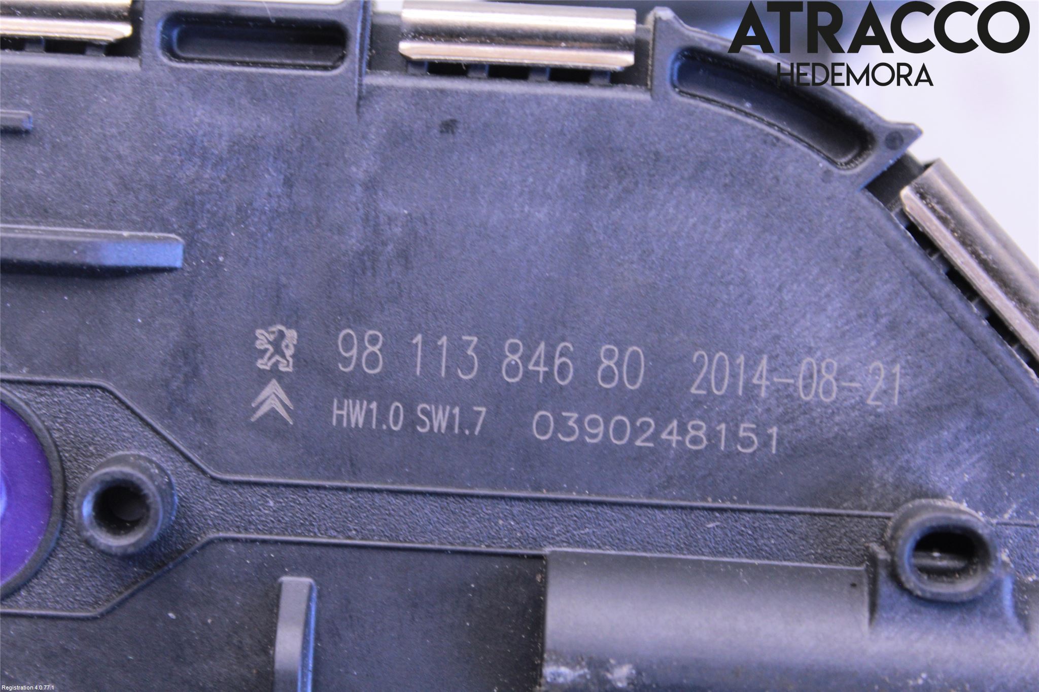 Citroen C4 GRAND PICASSO 14-18 Torkarmotor Vindruta