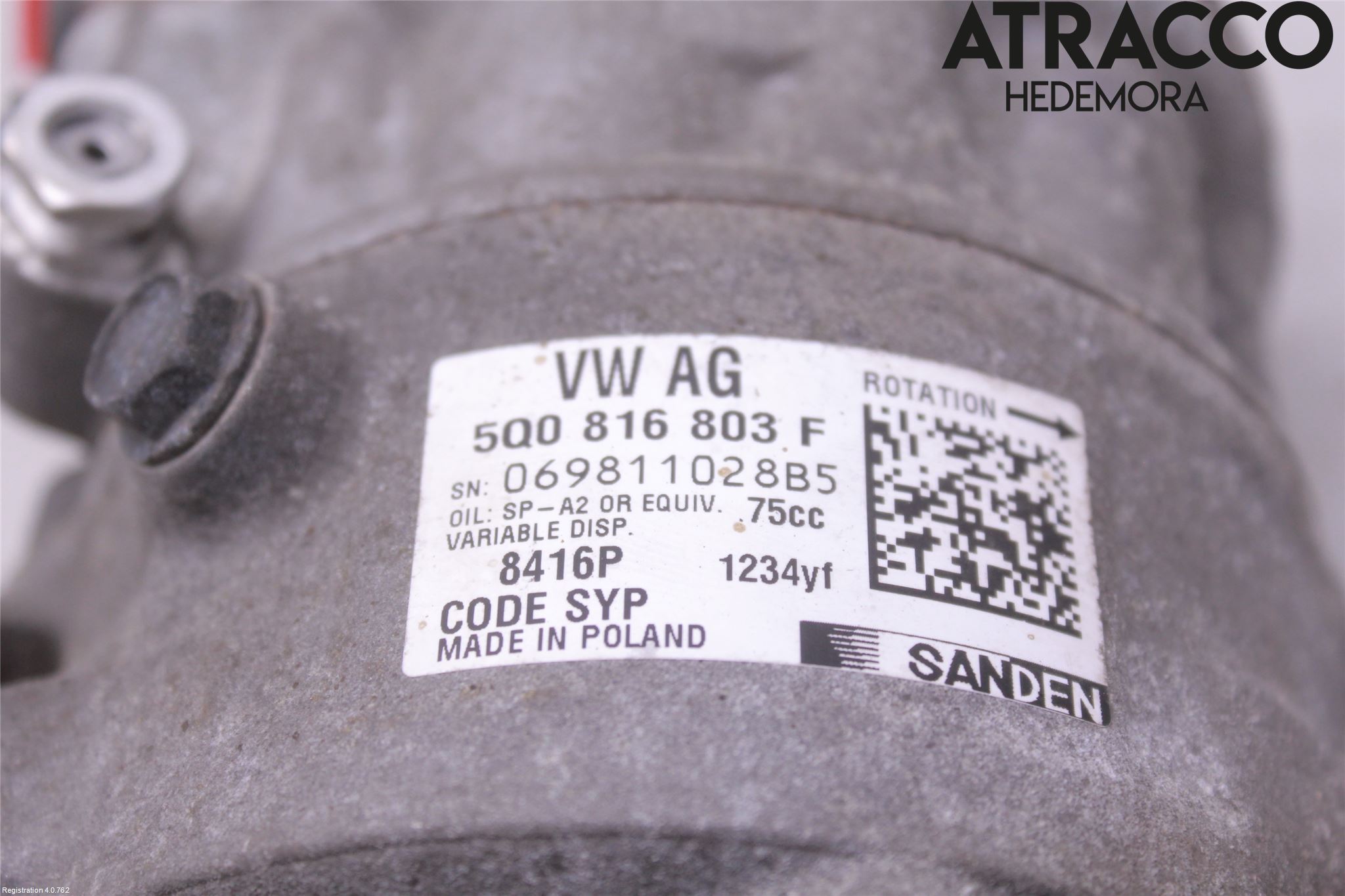 Volkswagen VW PASSAT 15-19 Ac Kompressor