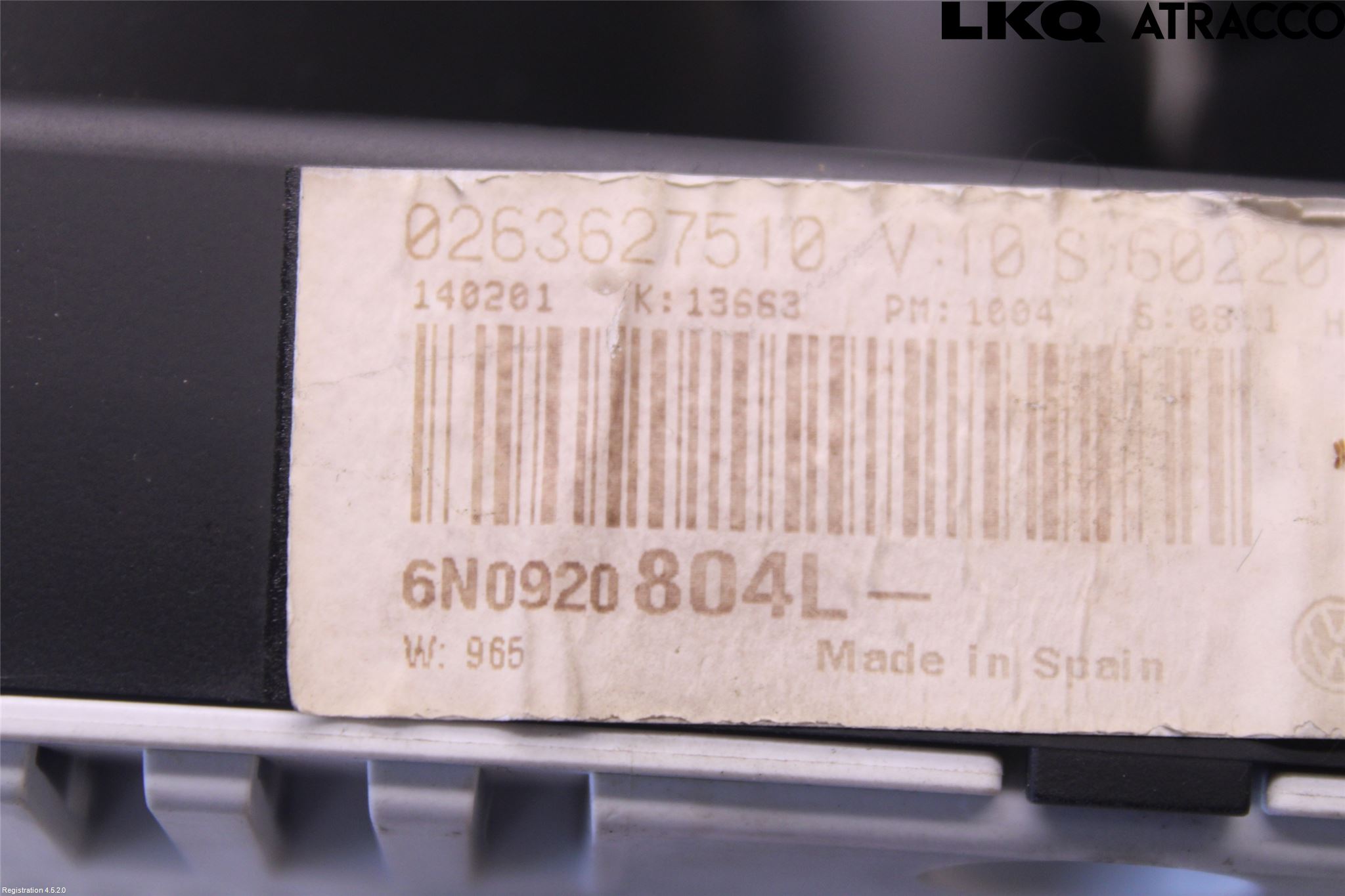 Volkswagen VW POLO 95-01 Instrument Komb