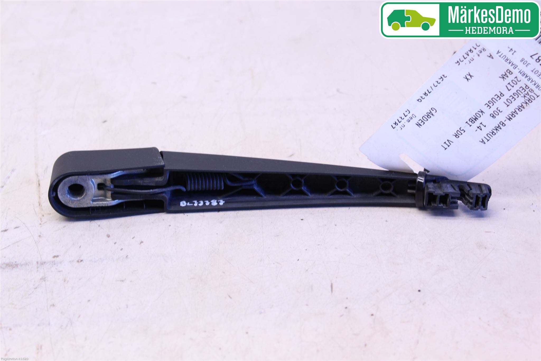 Peugeot 308 14-21 Torkararm-Bakruta